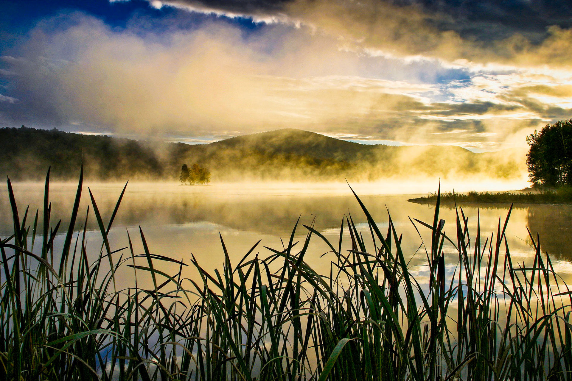 "Kent Pond Morning" --Killington