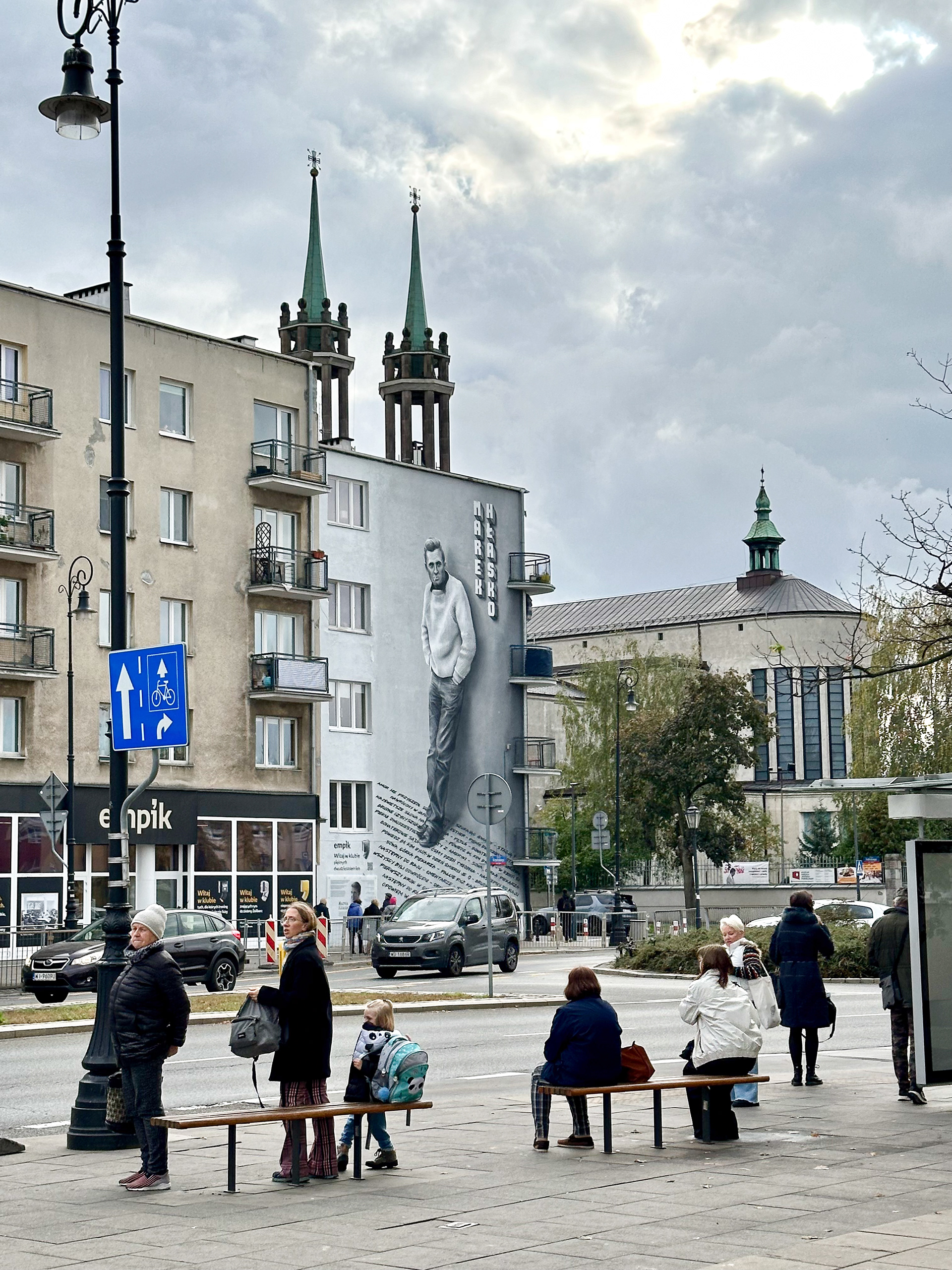 Mural Pamięci Marka Hłasko - Pl. Wilsona - Warszawa 2024