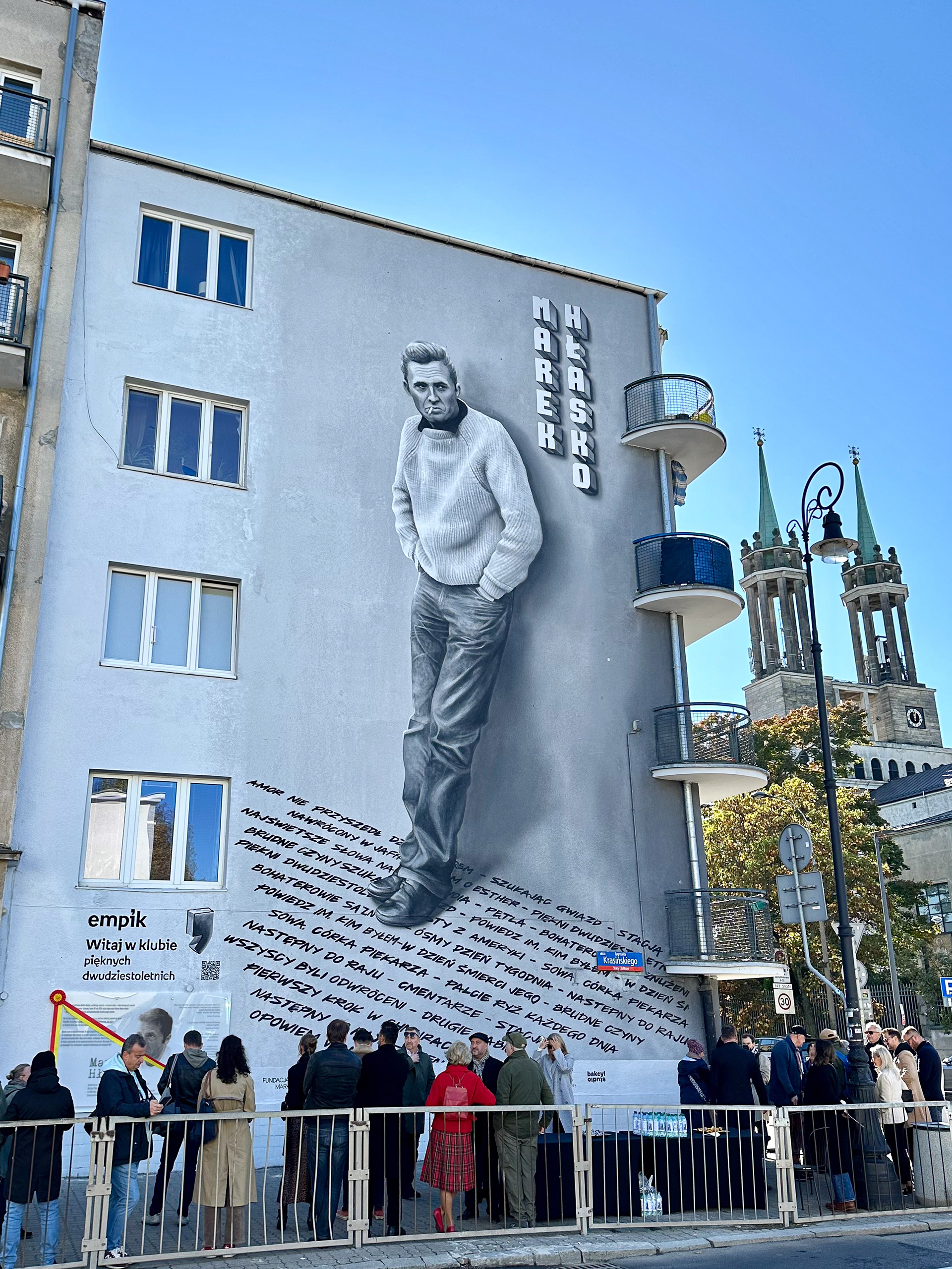 Mural Pamięci Marka Hłasko - Pl. Wilsona - Warszawa 2024