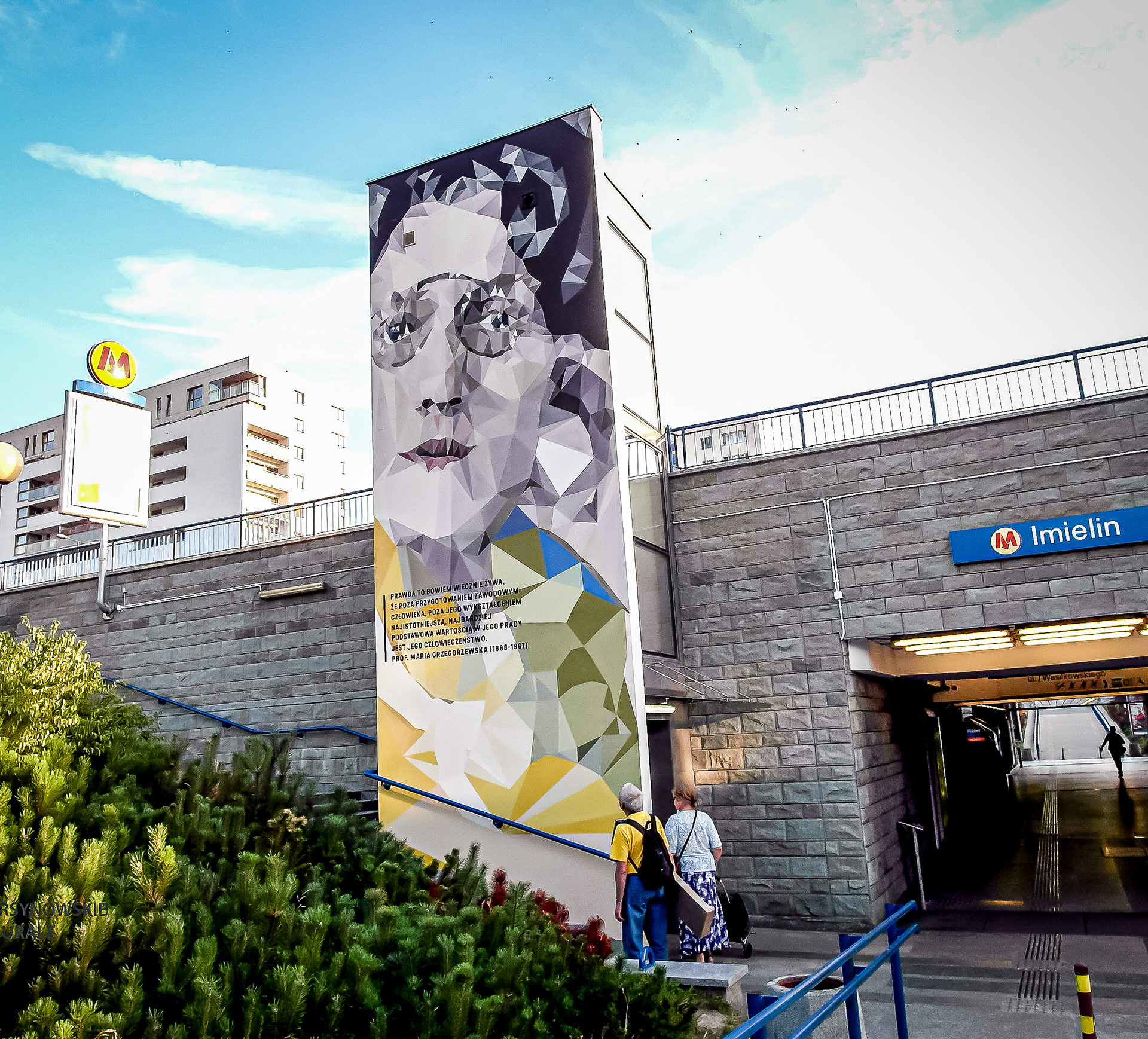 Prof. Maria Grzegorzewska - Murale Metra (Imielin) - Warszawa 2018