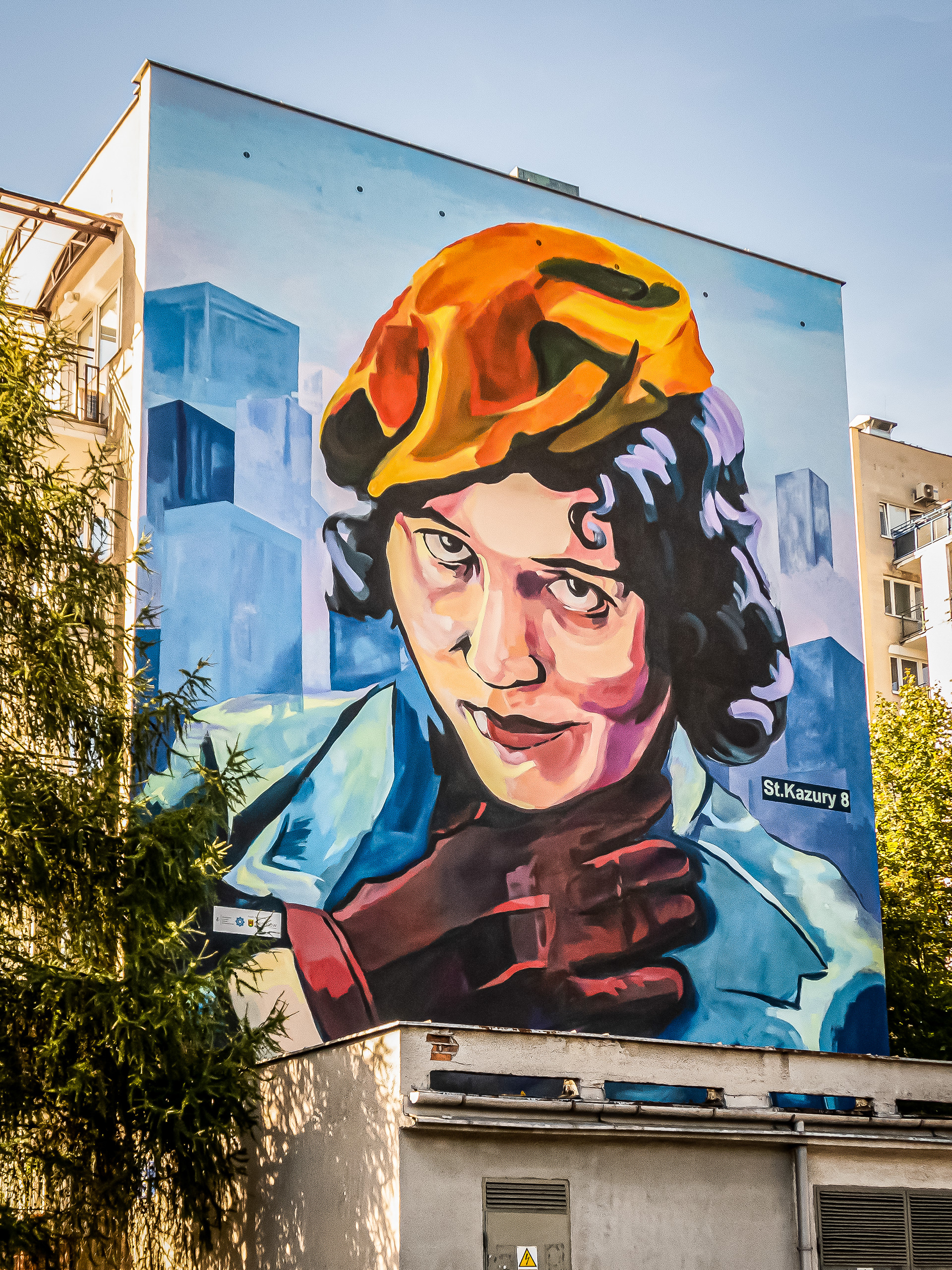 Zofia Stryjeńska - Ursynowskie Murale - ul. Kazury 8 - Warszawa 2019
