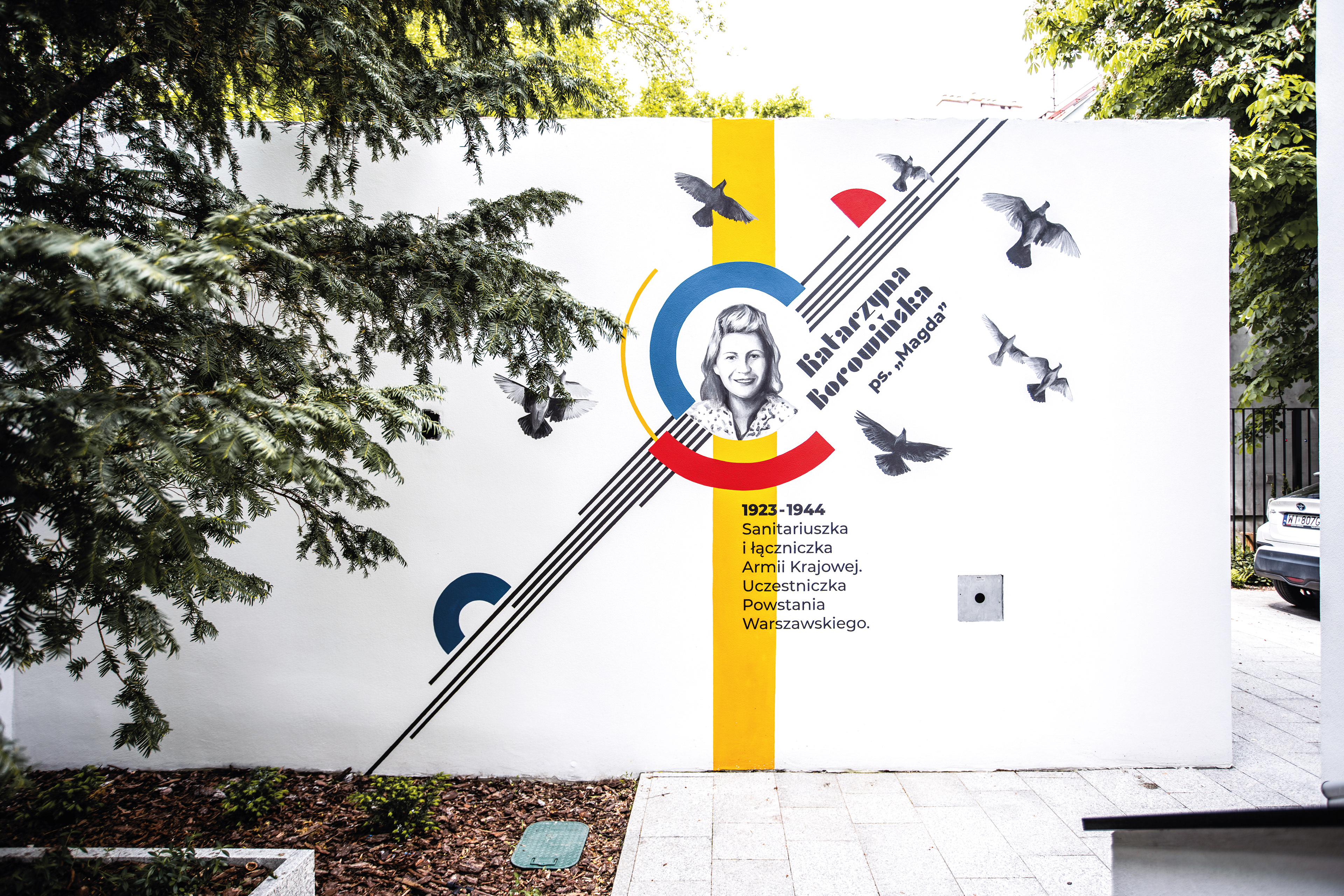 Murale EIP - ul. Dąbrowskiego 30 - aut. Marcin Ślusarczyk - Warszawa 2020