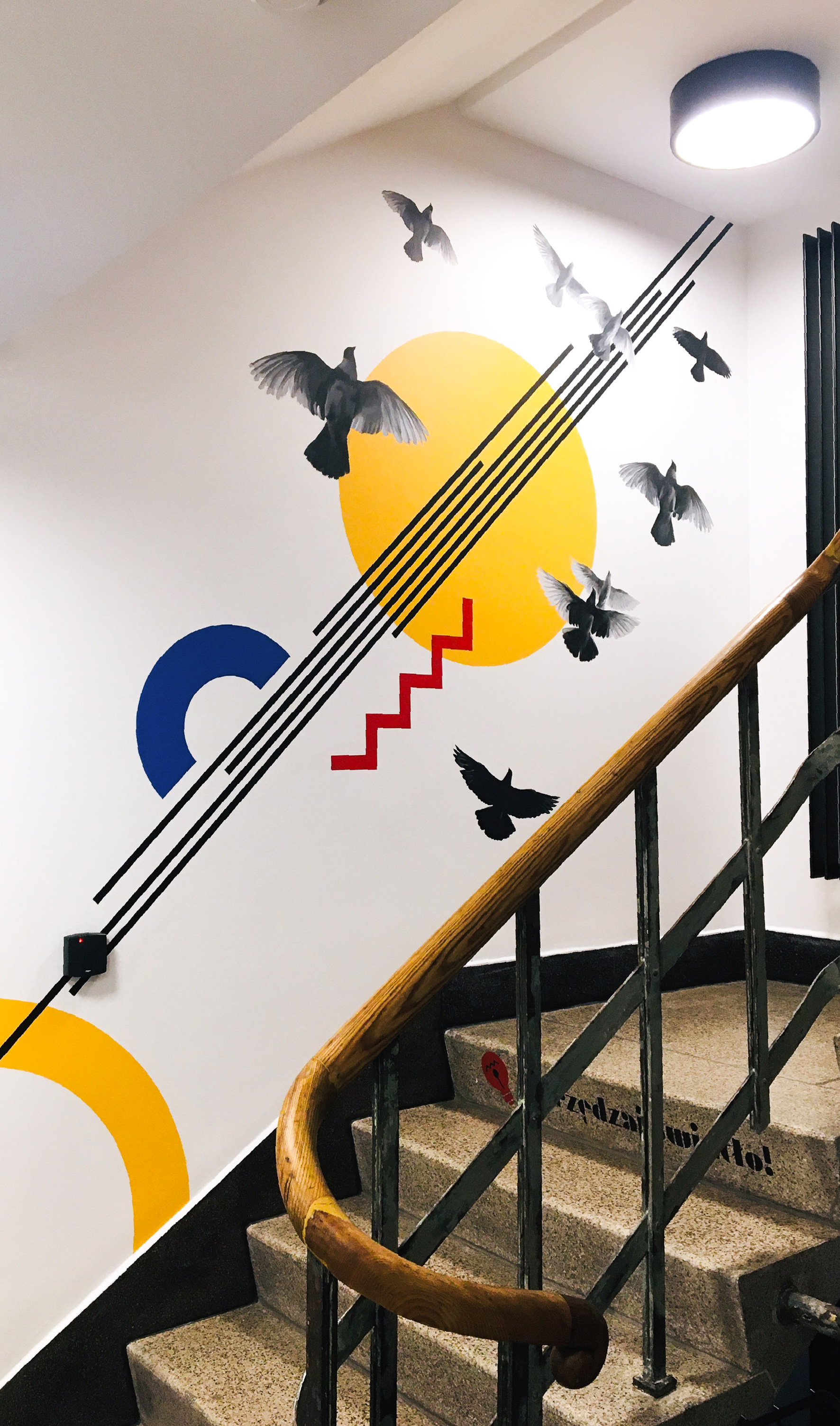 Murale EIP - ul. Dąbrowskiego 30 - aut. Marcin Ślusarczyk - Warszawa 2020