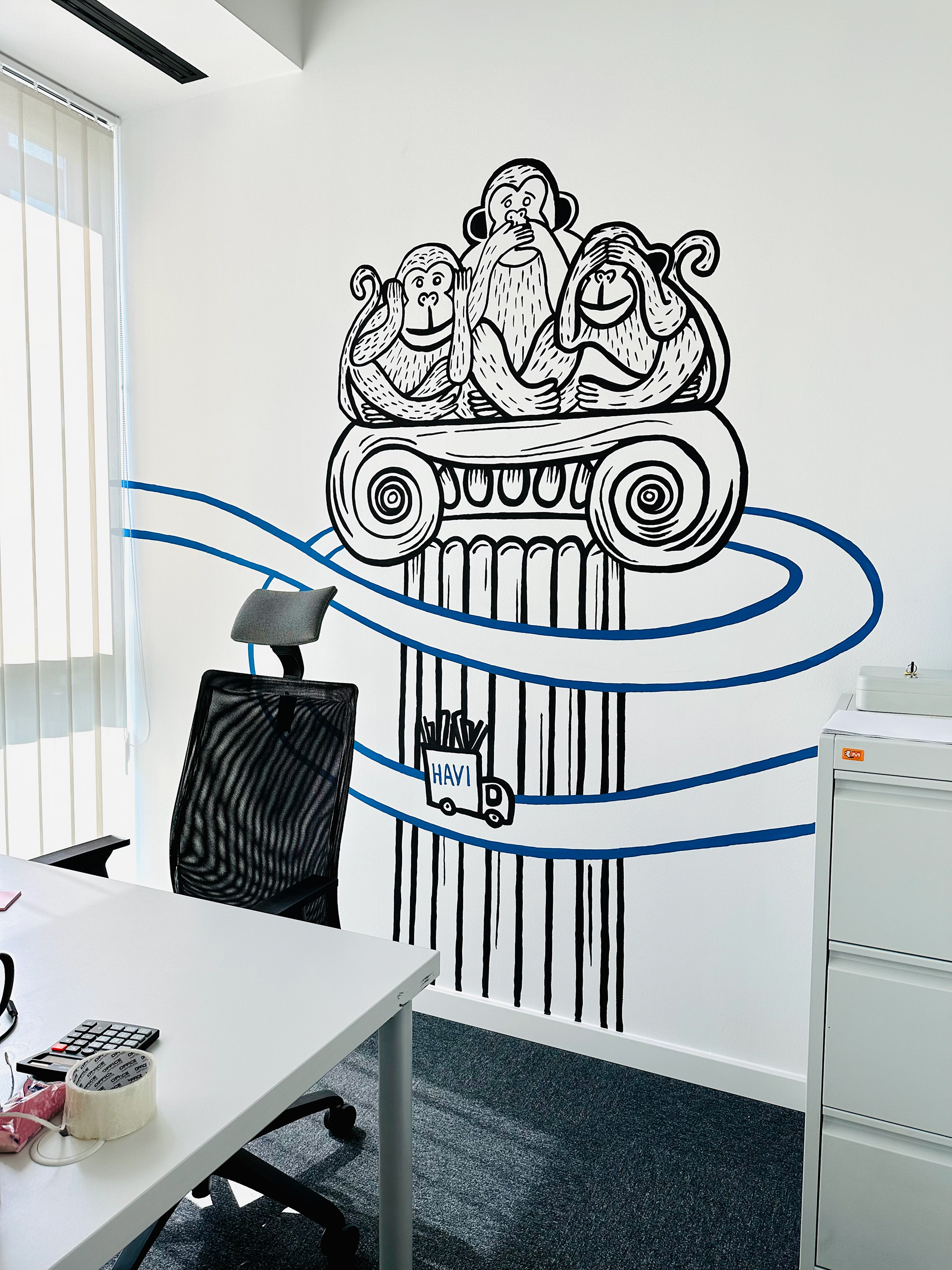 Murale dla HAVI Logistics Sp. z o. o. - Warszawa 2022