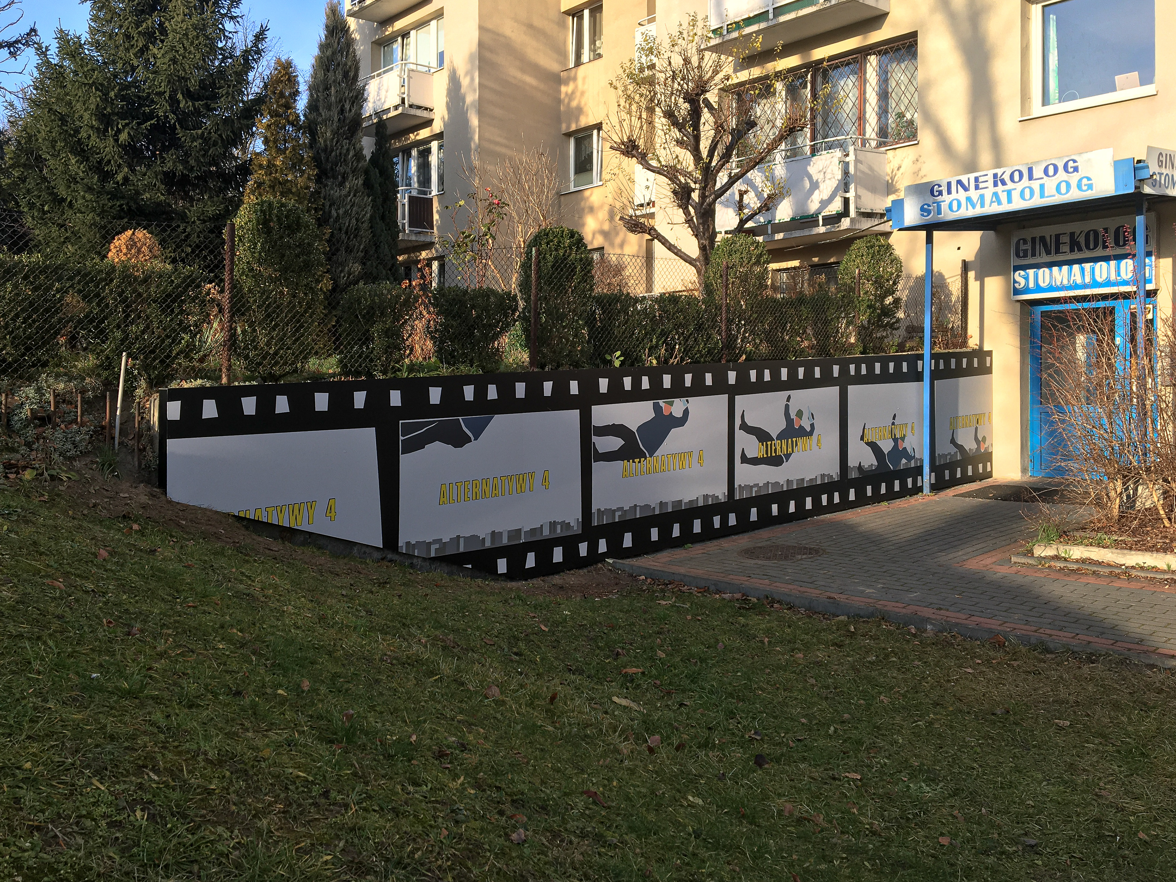 Murale "Alternatywy 4" - Ursynowskie Murale - ul. Grzegorzewskiej 1 i 3 - Warszawa 2018 