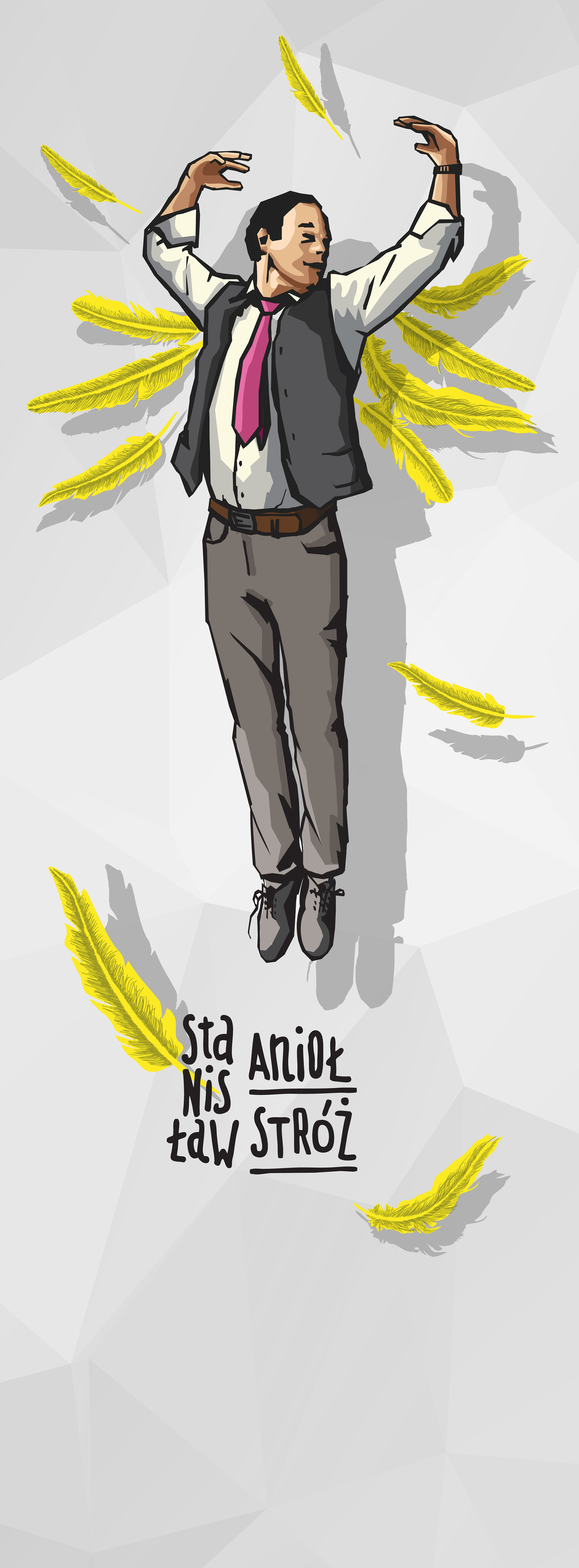 Stanisław Anioł Stróż - Ursynowskie Murale - ul. Kazury 10 - Warszawa 2017