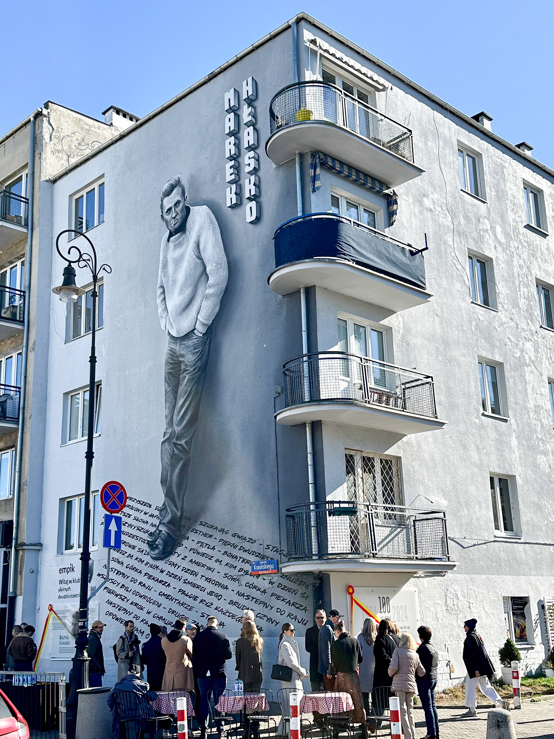 Mural Pamięci Marka Hłasko - Pl. Wilsona - Warszawa 2024