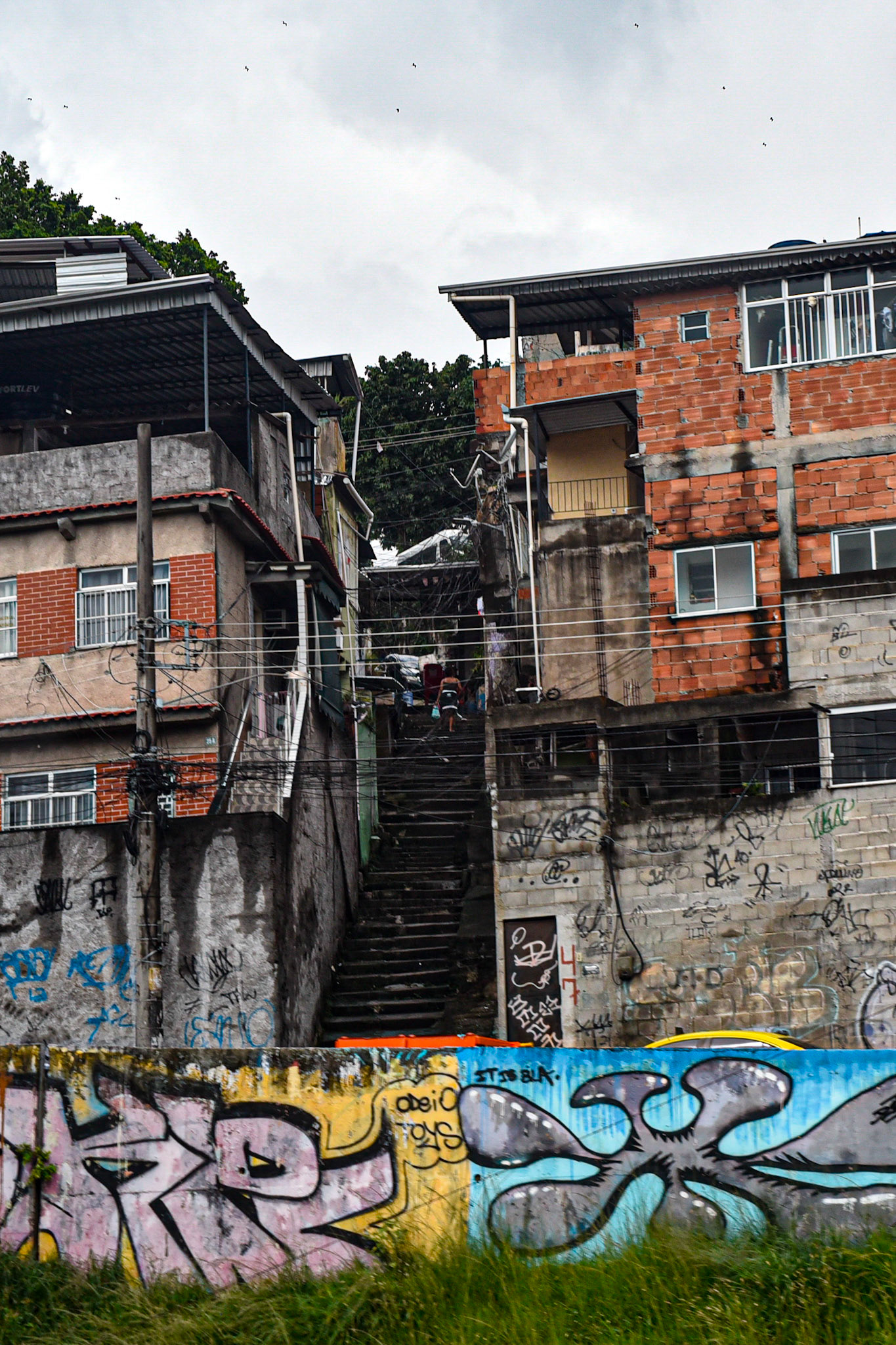 the only person I caught on film in the favelas