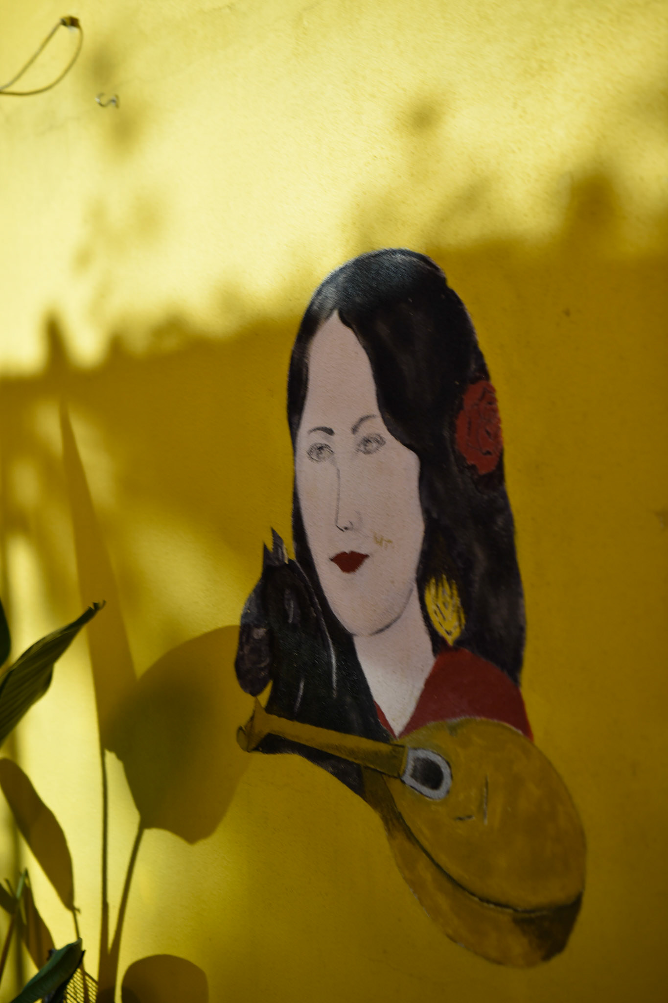 mural in courtyard of our apartment
