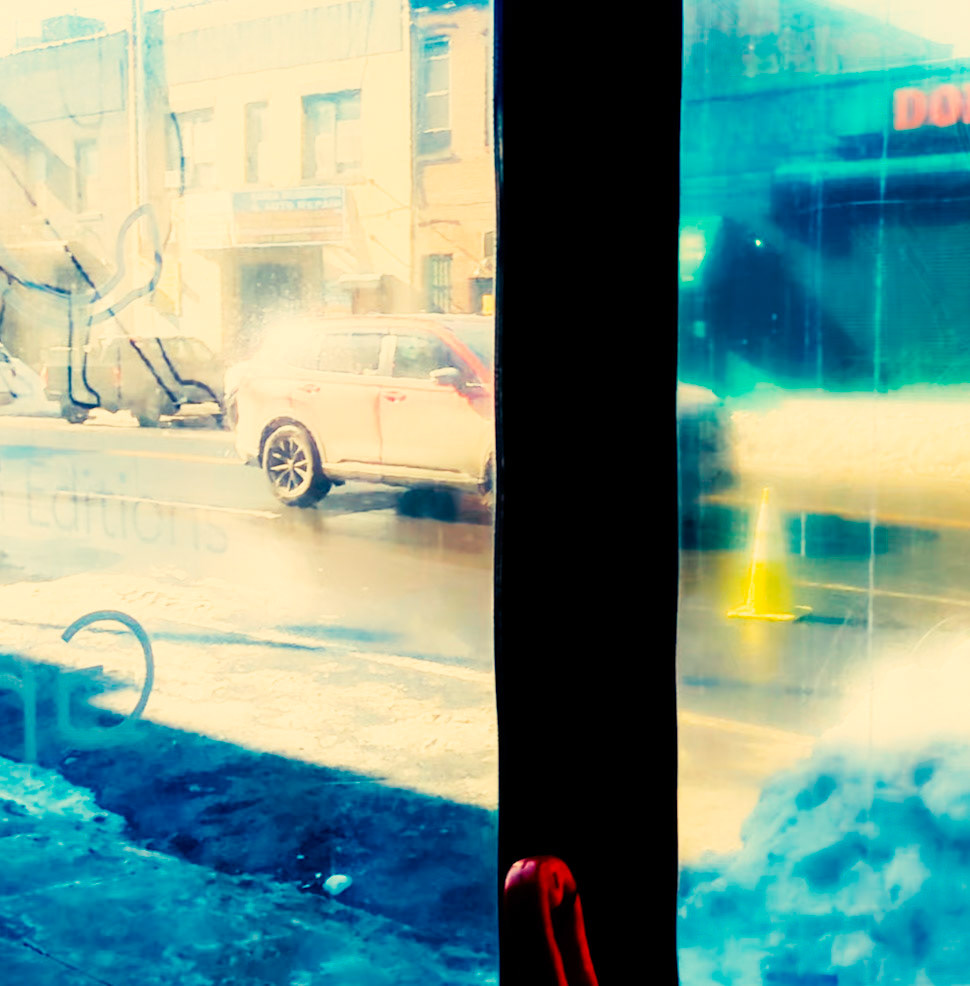 out the window