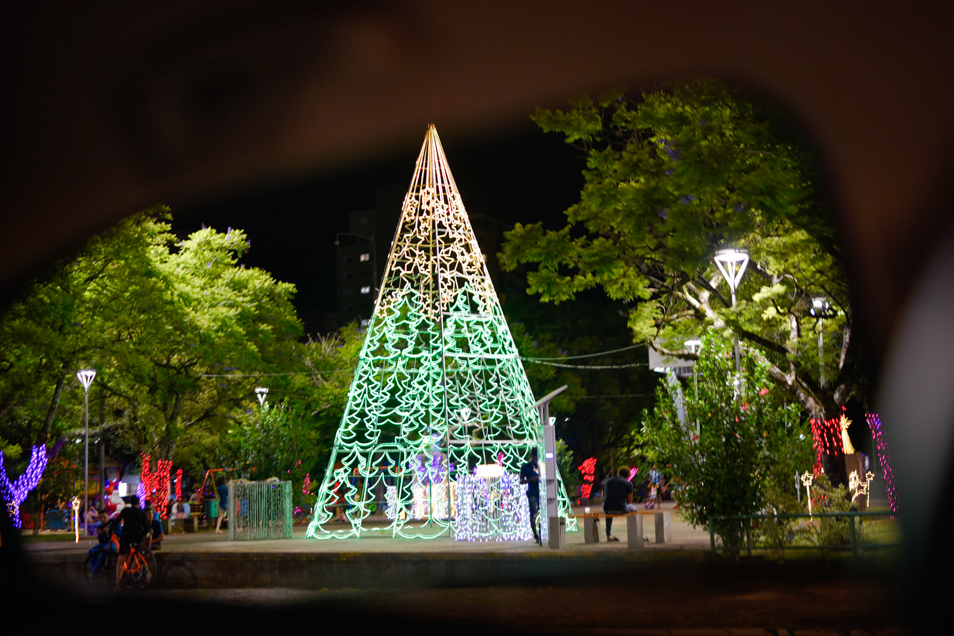 Drive through Erechim holiday lights