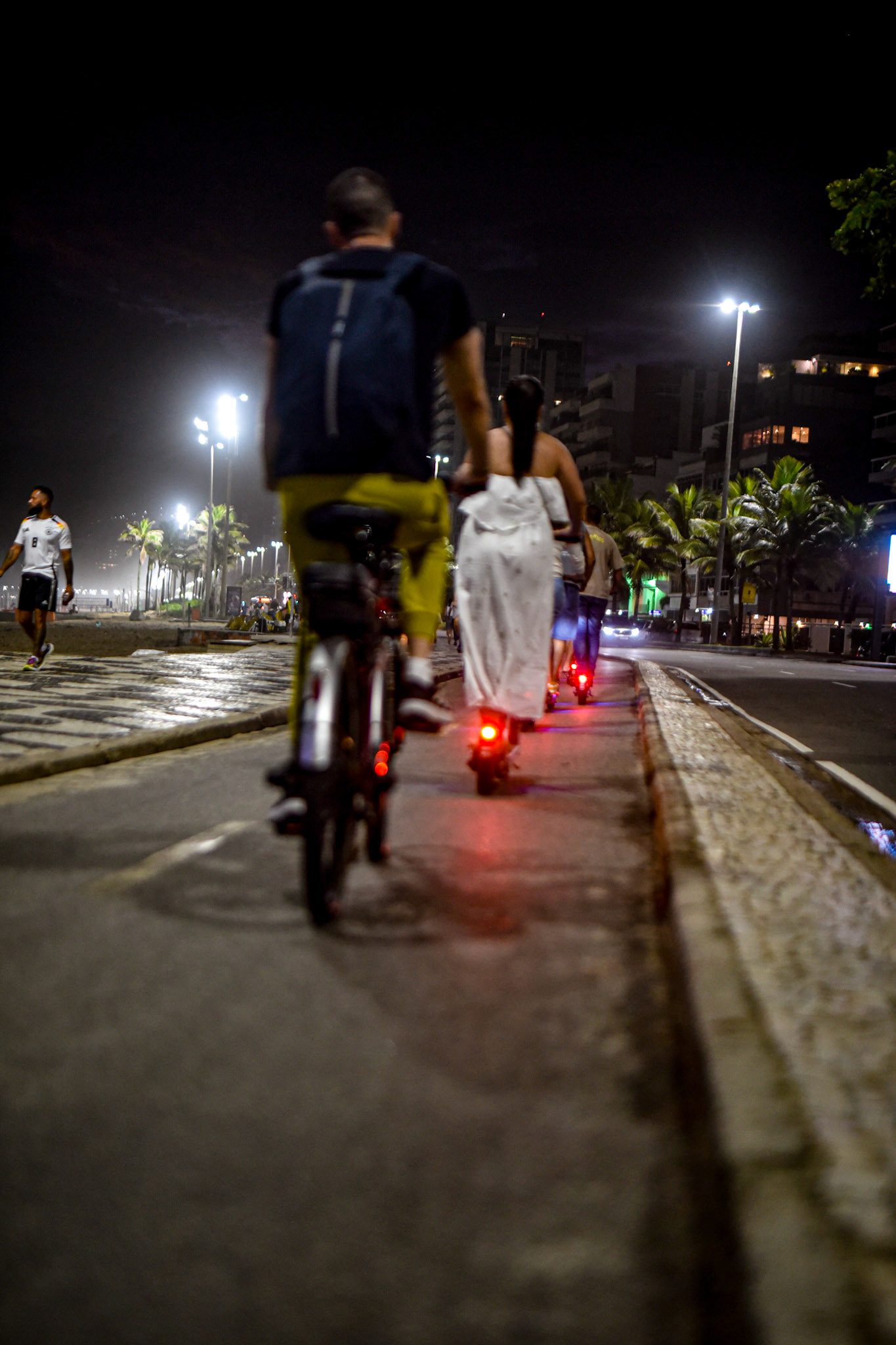 Bike path on the beach
