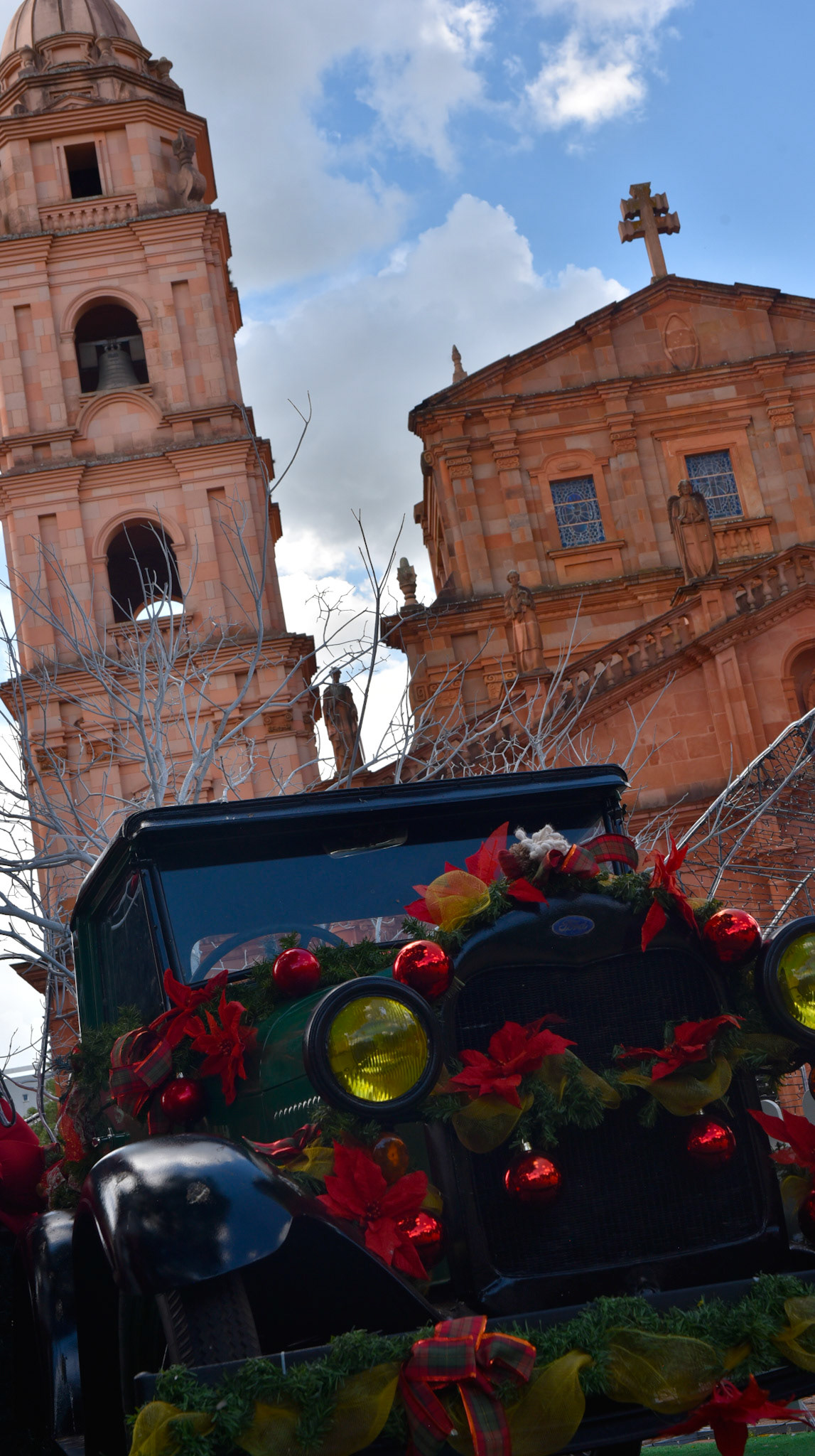 with christmas decor