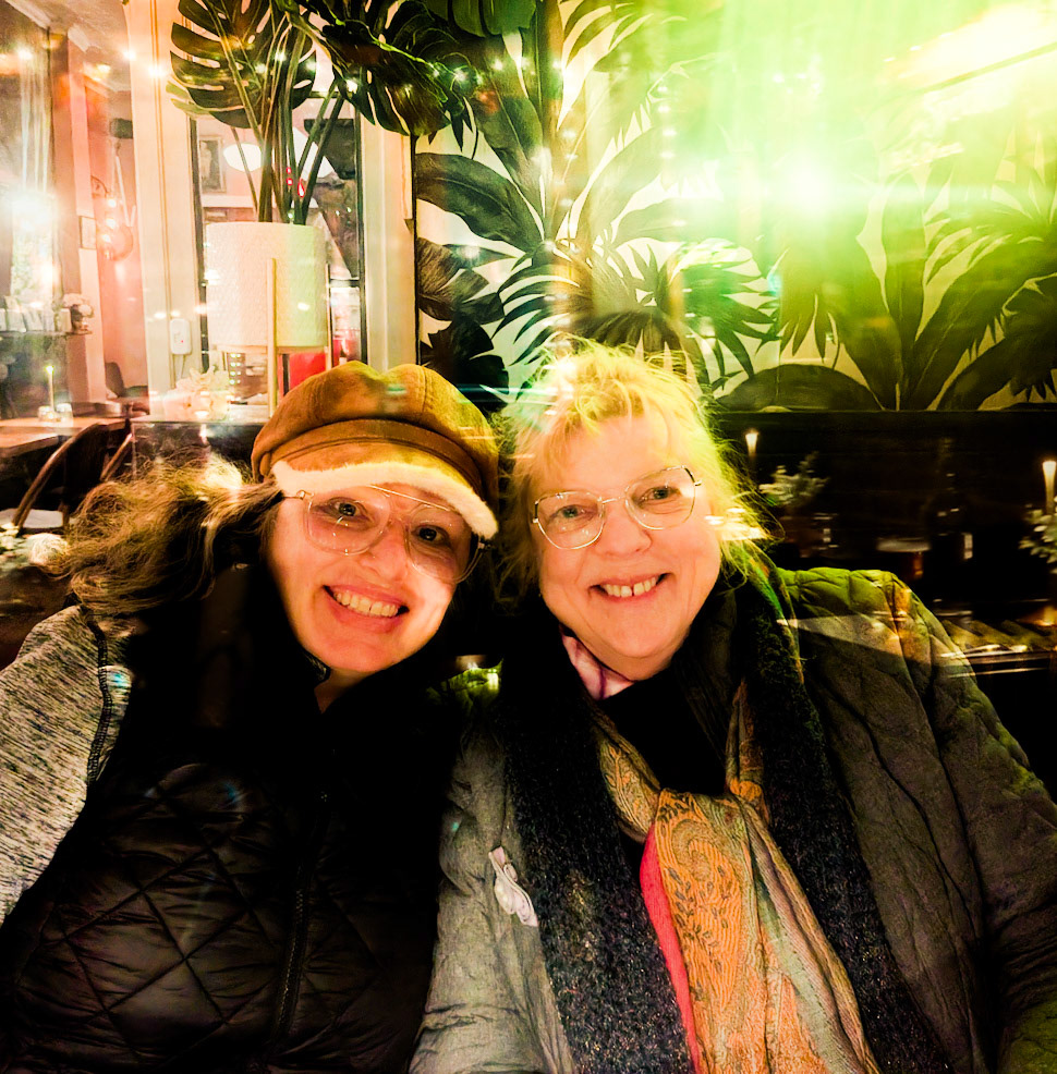 Me and Mom at dinner