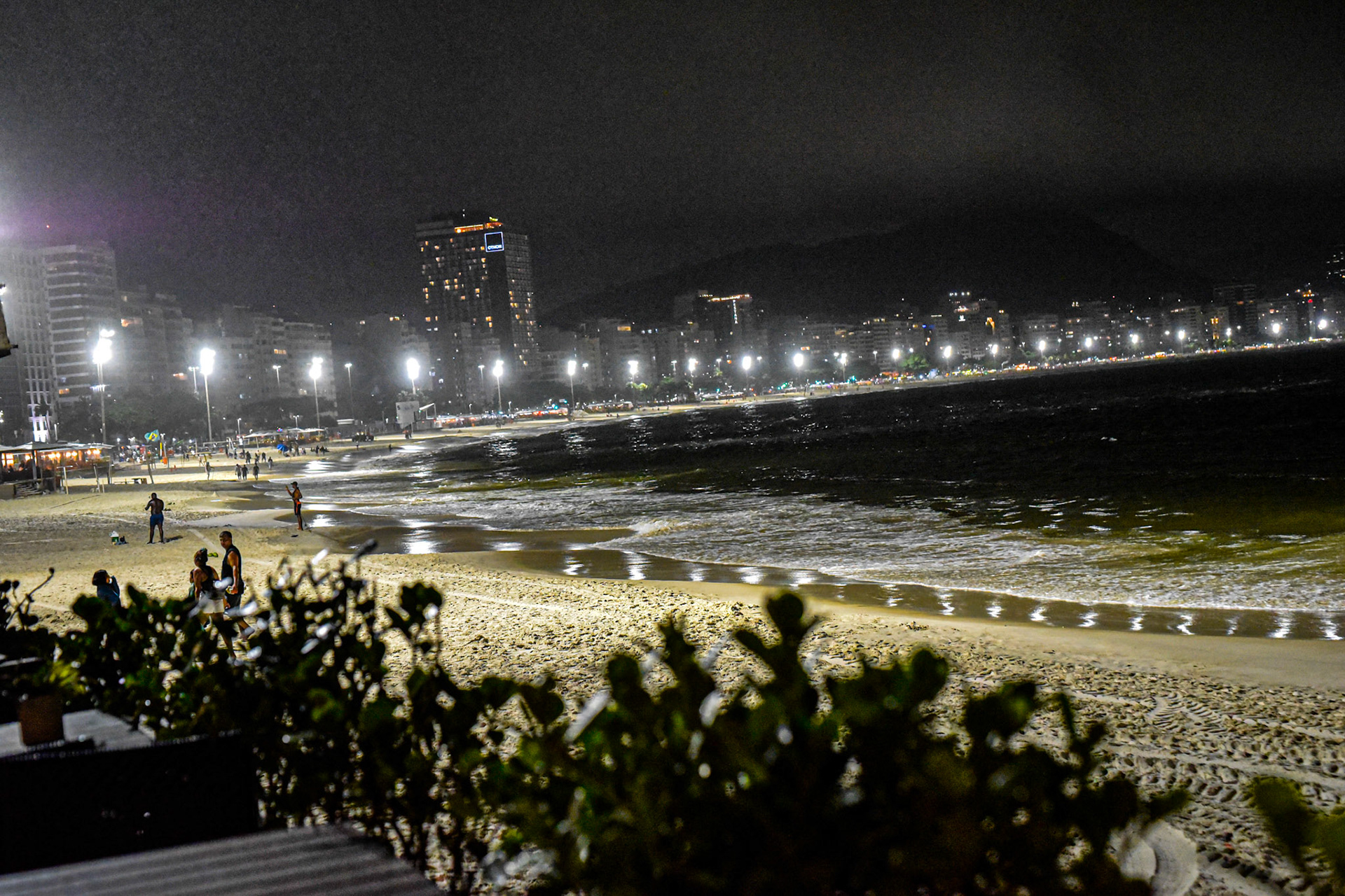 Copacabana, rainy night