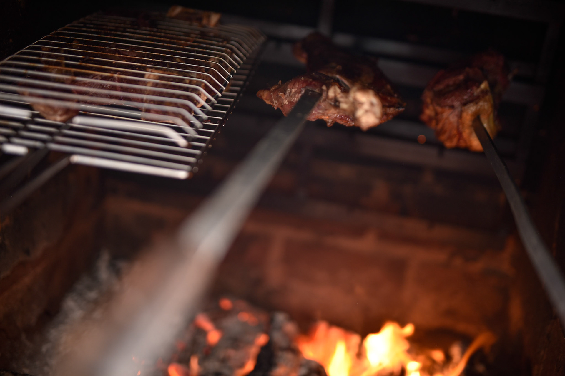 skewers slide in horizontally