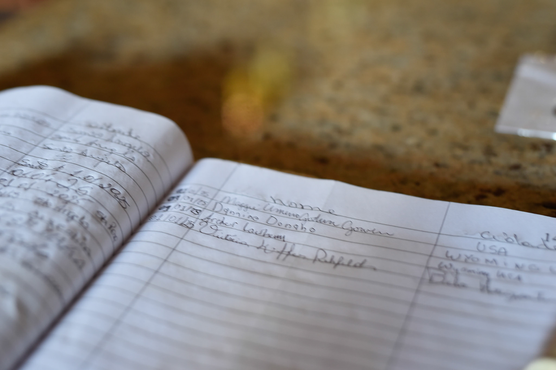 our visit documented