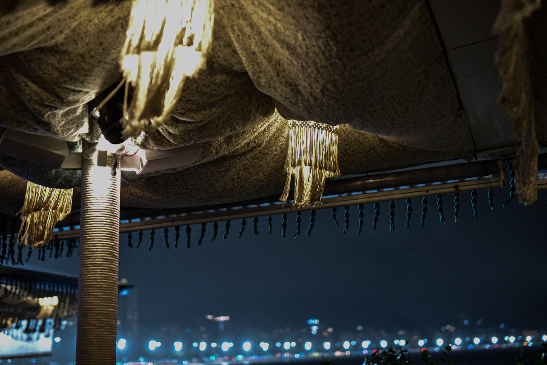 Beachy ceiling decor