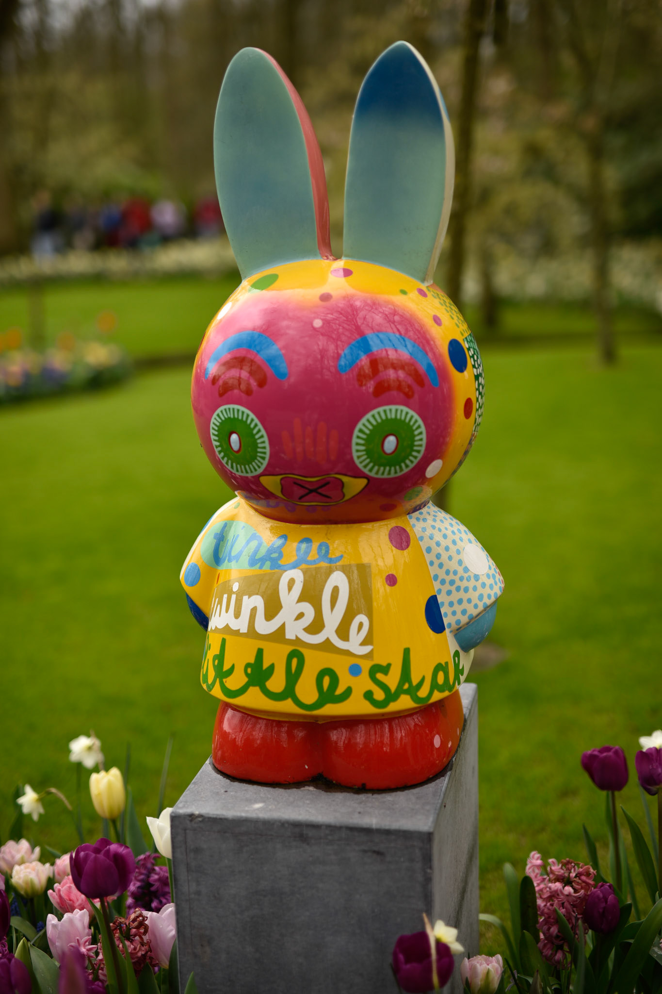Another Miffy inspired scuplture, or known at NIntje in Holland, a children's book character