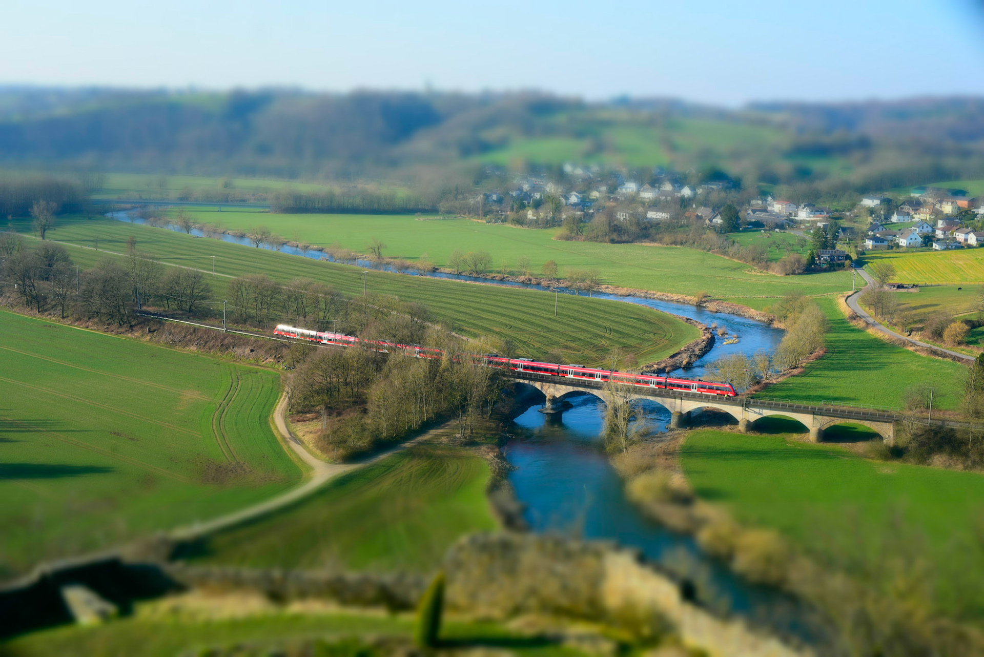 Miniature setting on my camera, real life