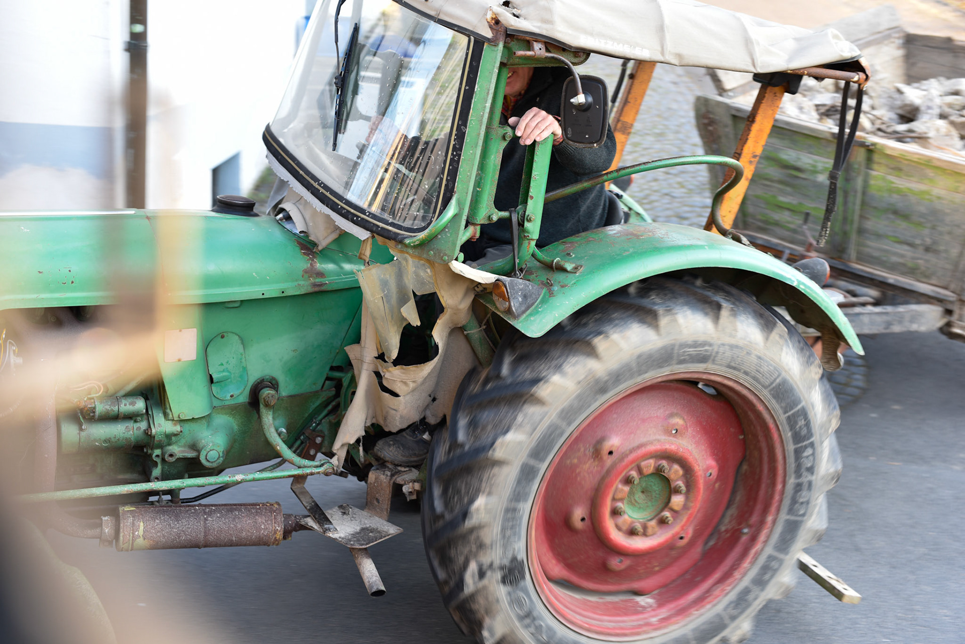 We had this guy smiling for the camera!