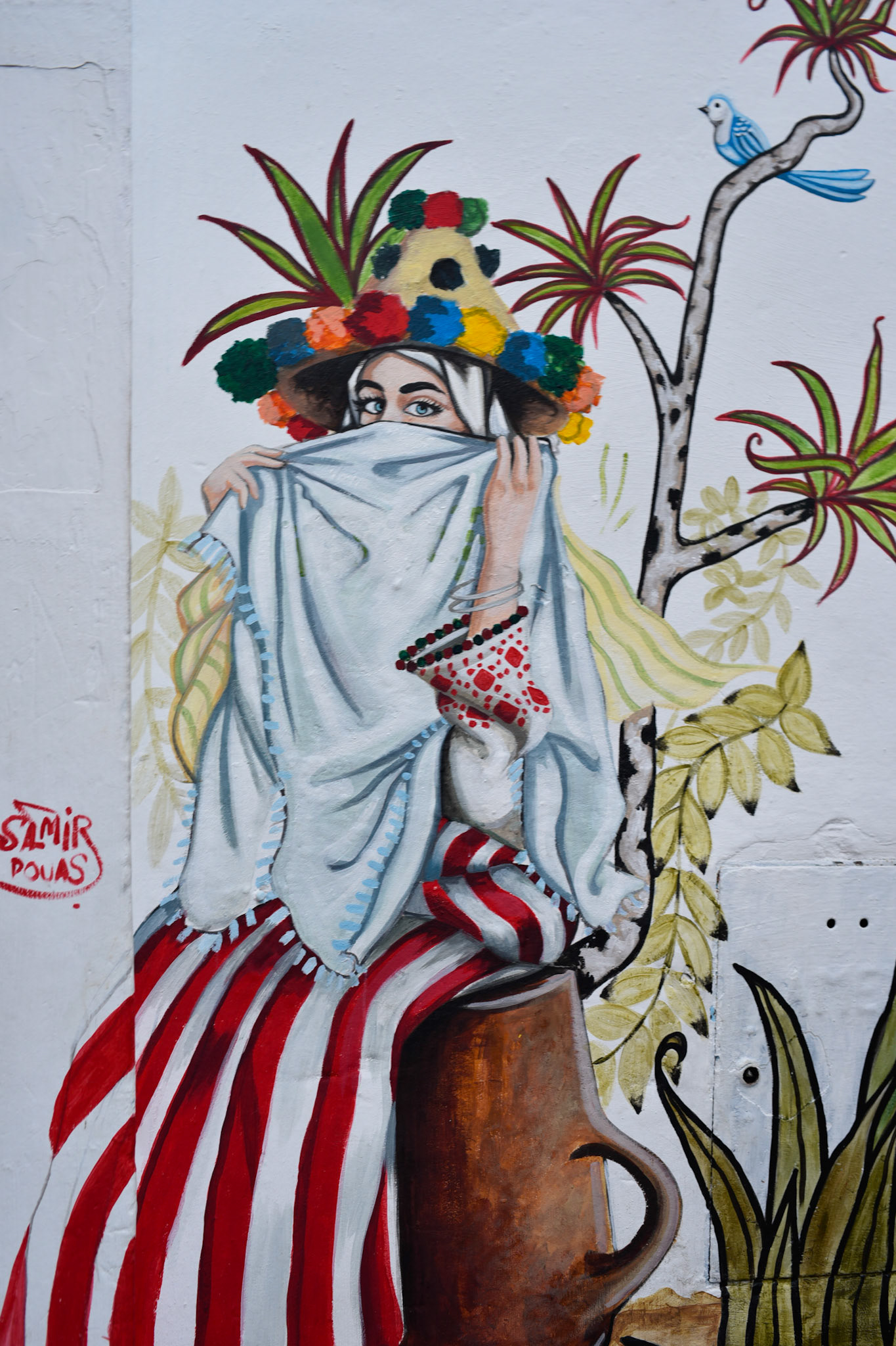 berber woman mural