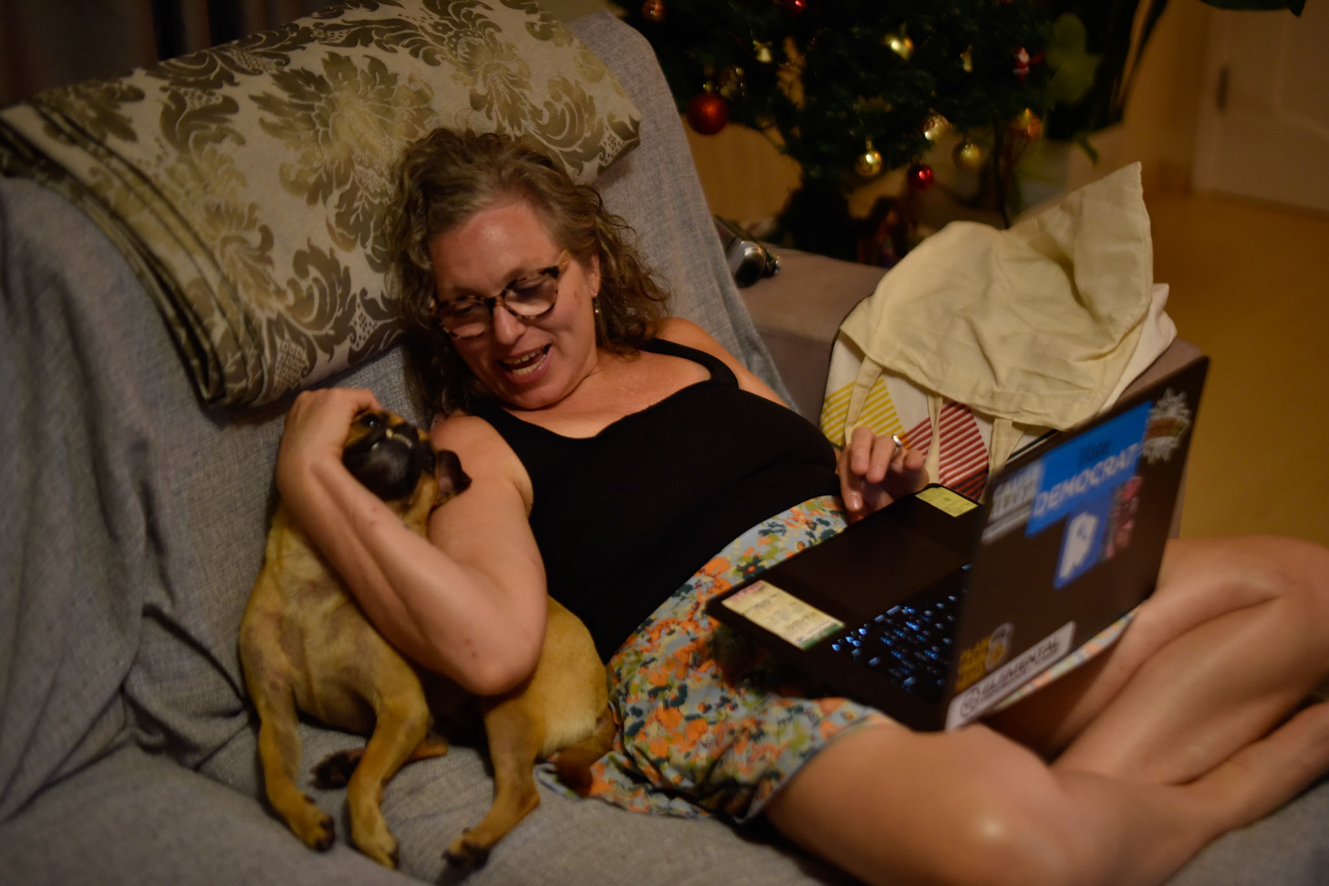 working on the photos