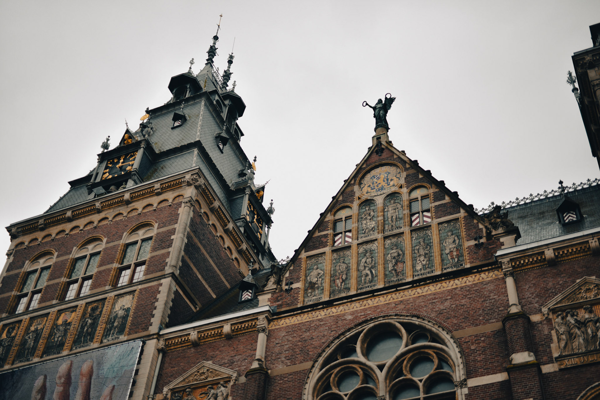 Rijksmuseum, no we didn't buy tickets far enough in advance  so we didn't go in but the building itself is super cool