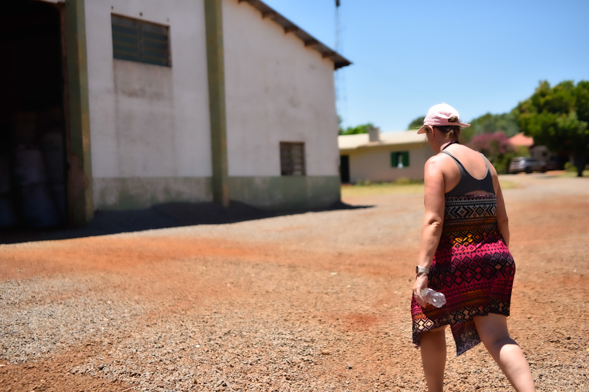 Andrea headed to the barn