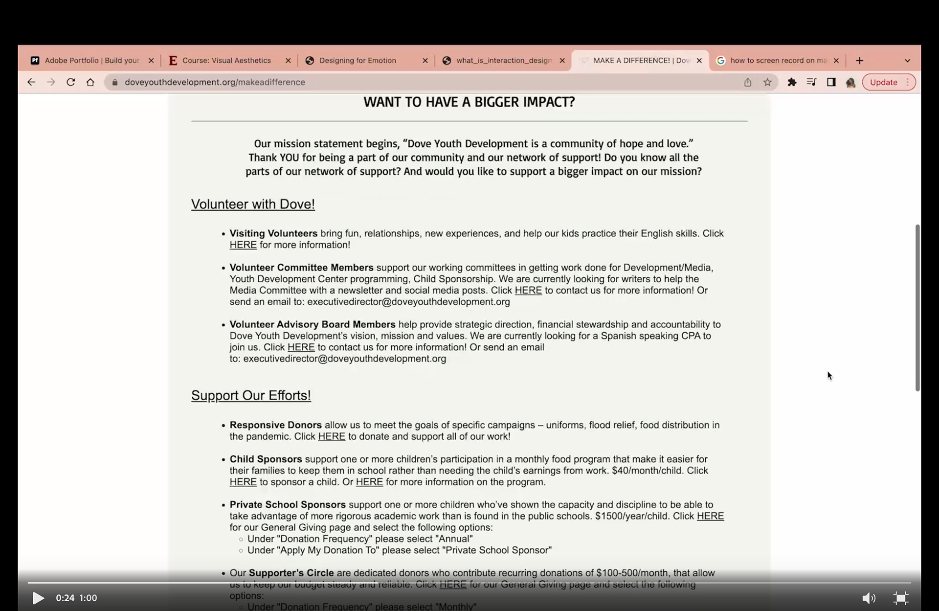 Old Volunteer Page