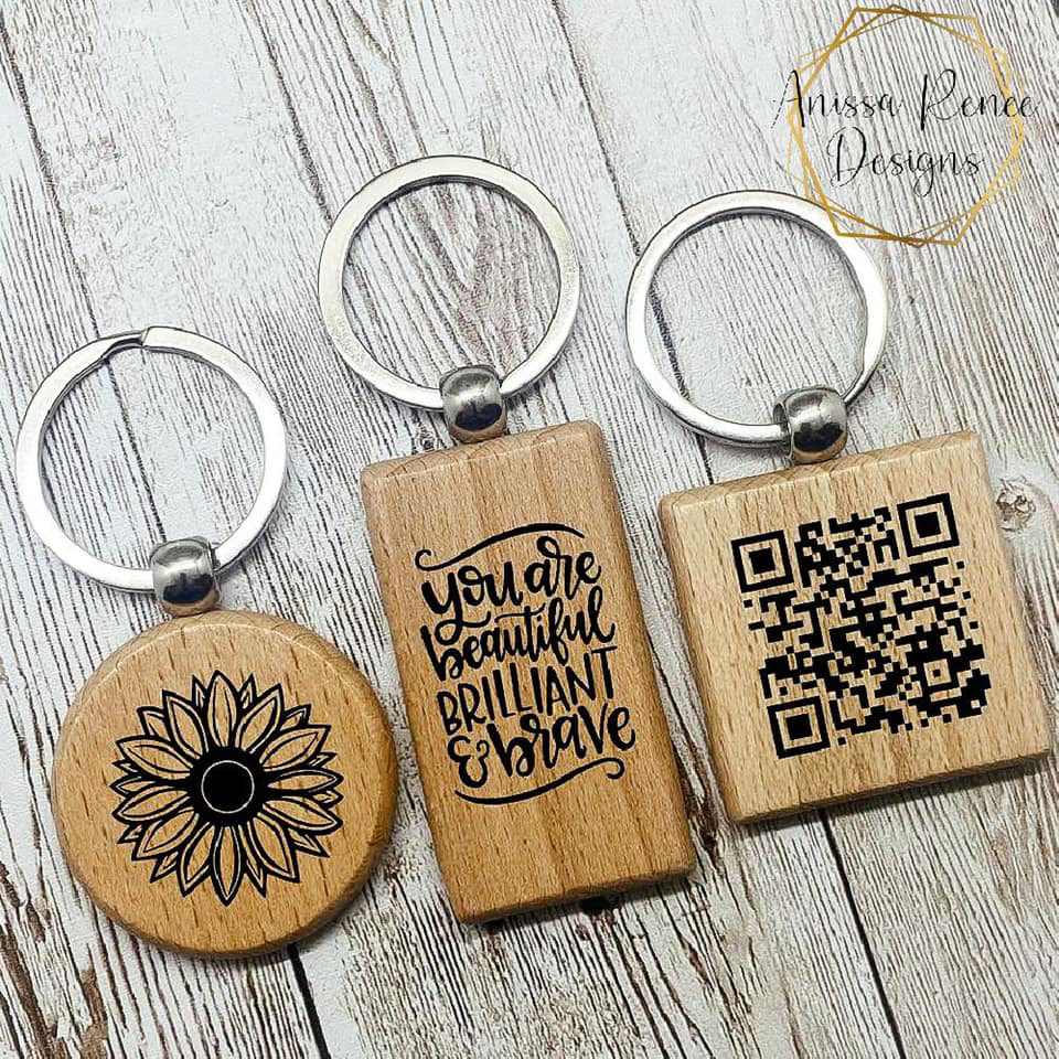 Wood Keychain $8 + shipping