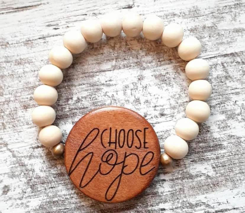 Wood Bead Bracelet $10 + shipping