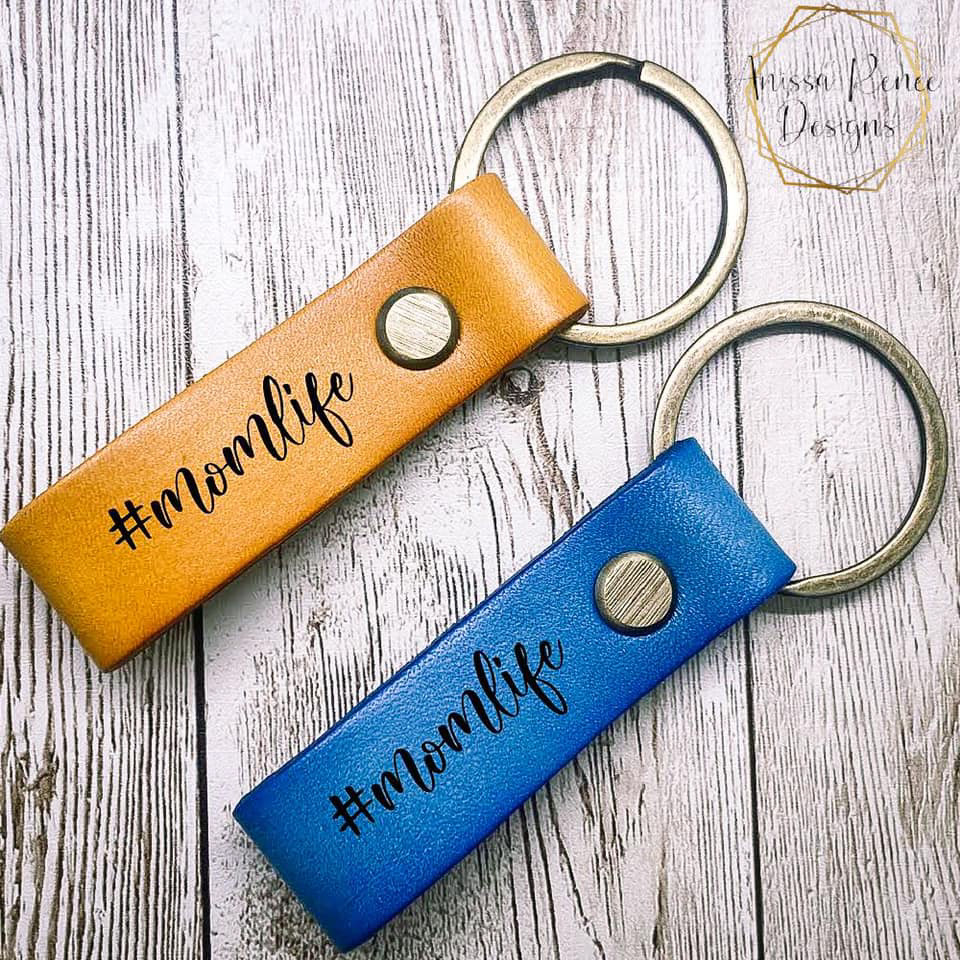 Leather Keychain $8 + shipping