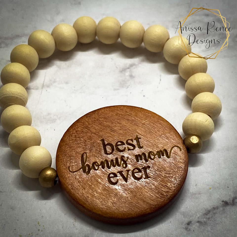 Wood Bead Bracelet $10 + shipping