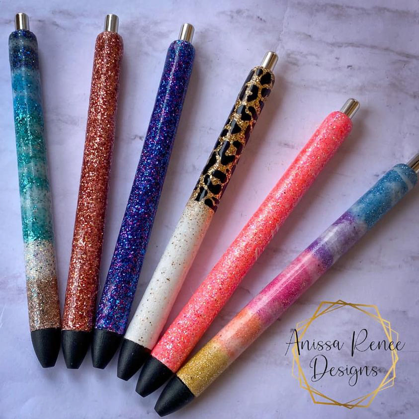 Home & Living :: Office & Organization :: Pens, Pencils & Writing ::  Glitter Ombre Pens / Personalized Glitter Pens / Teacher Pens / Gift Pens /  Glitter Gift Pens / Custom Inkjoy Pens