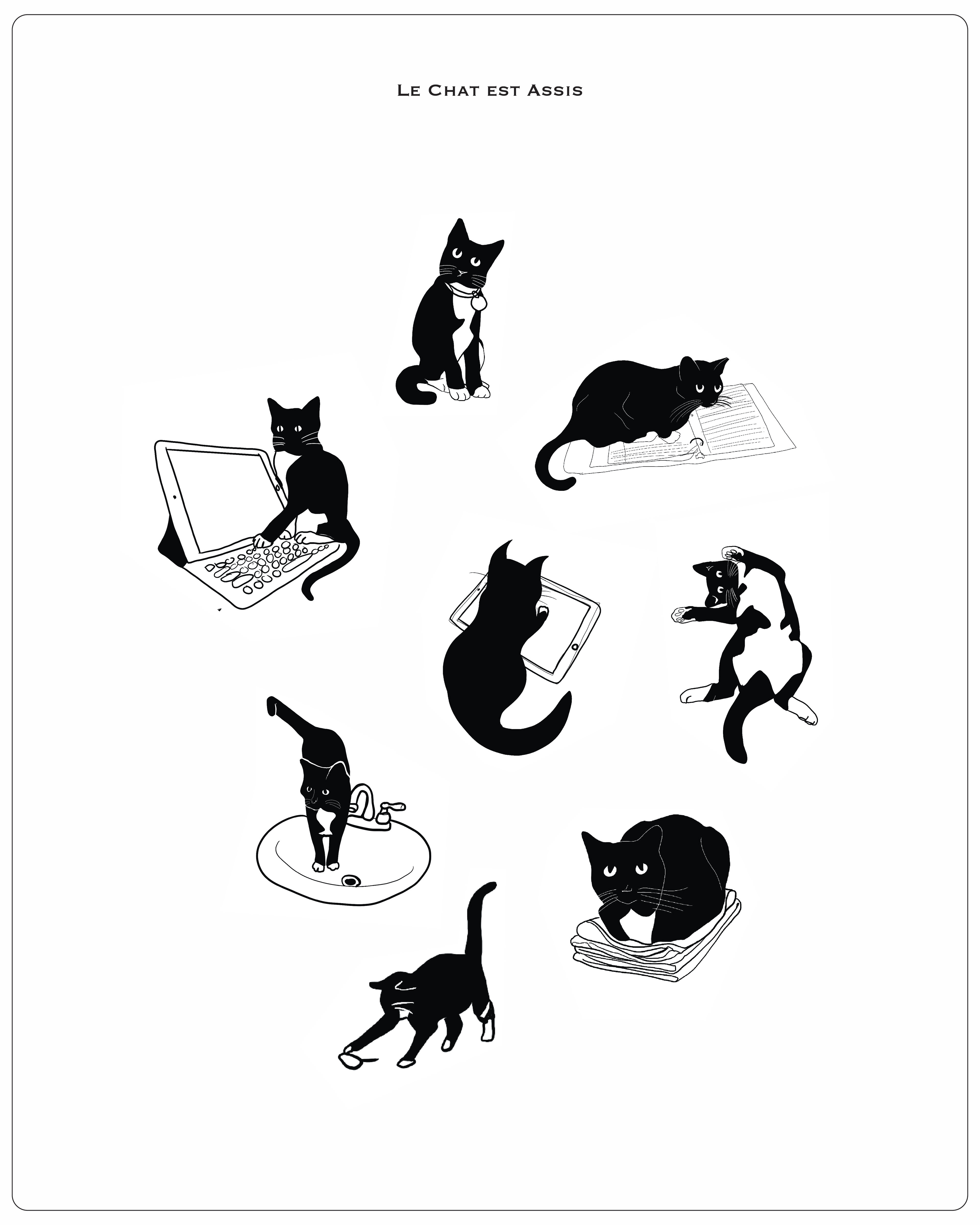 Inspired by Steinlen - Procreate