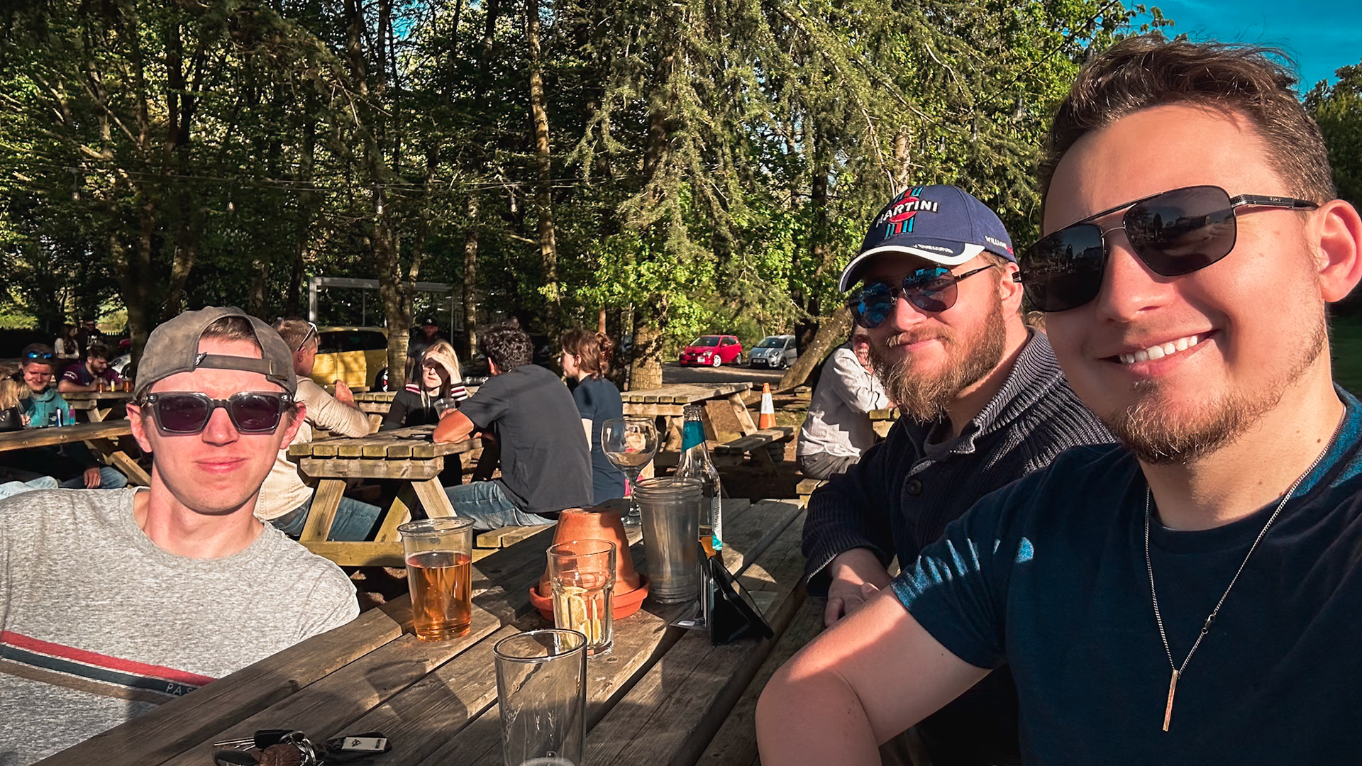 Golden hour and better company.