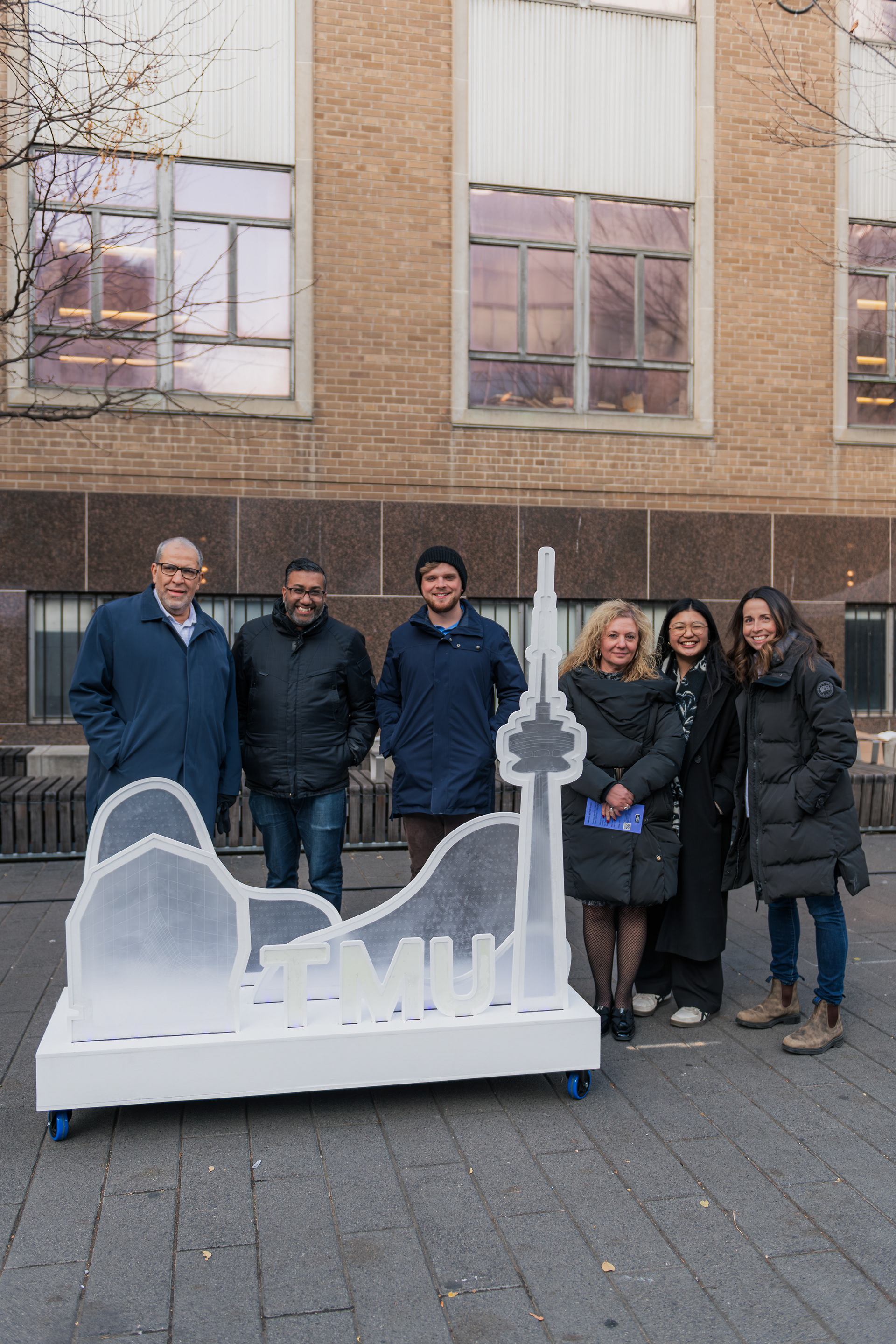 Dr. Mohamed Lachemi, president and vice-chancellor of Toronto Metropolitan University, and his party