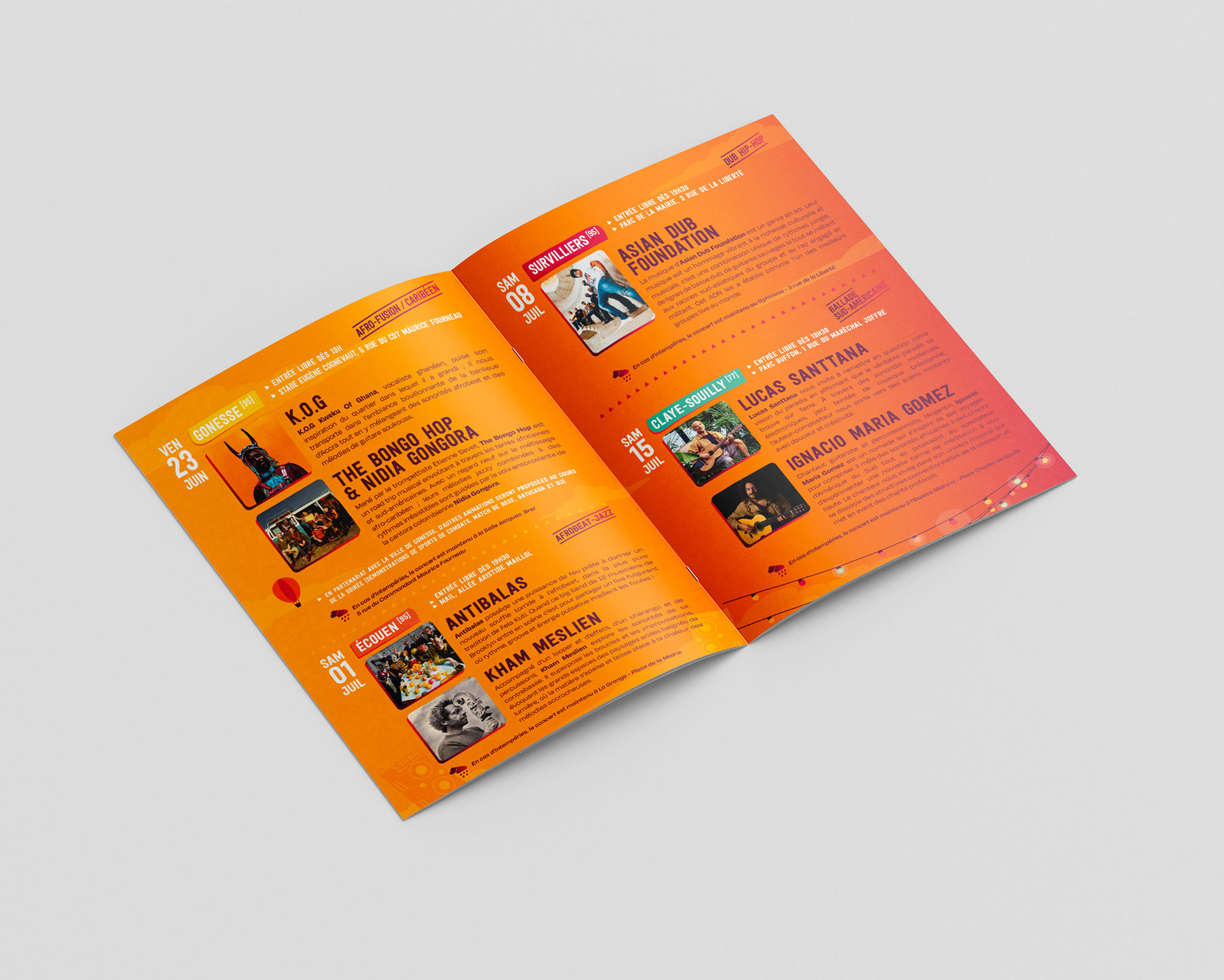 Programme dépliant