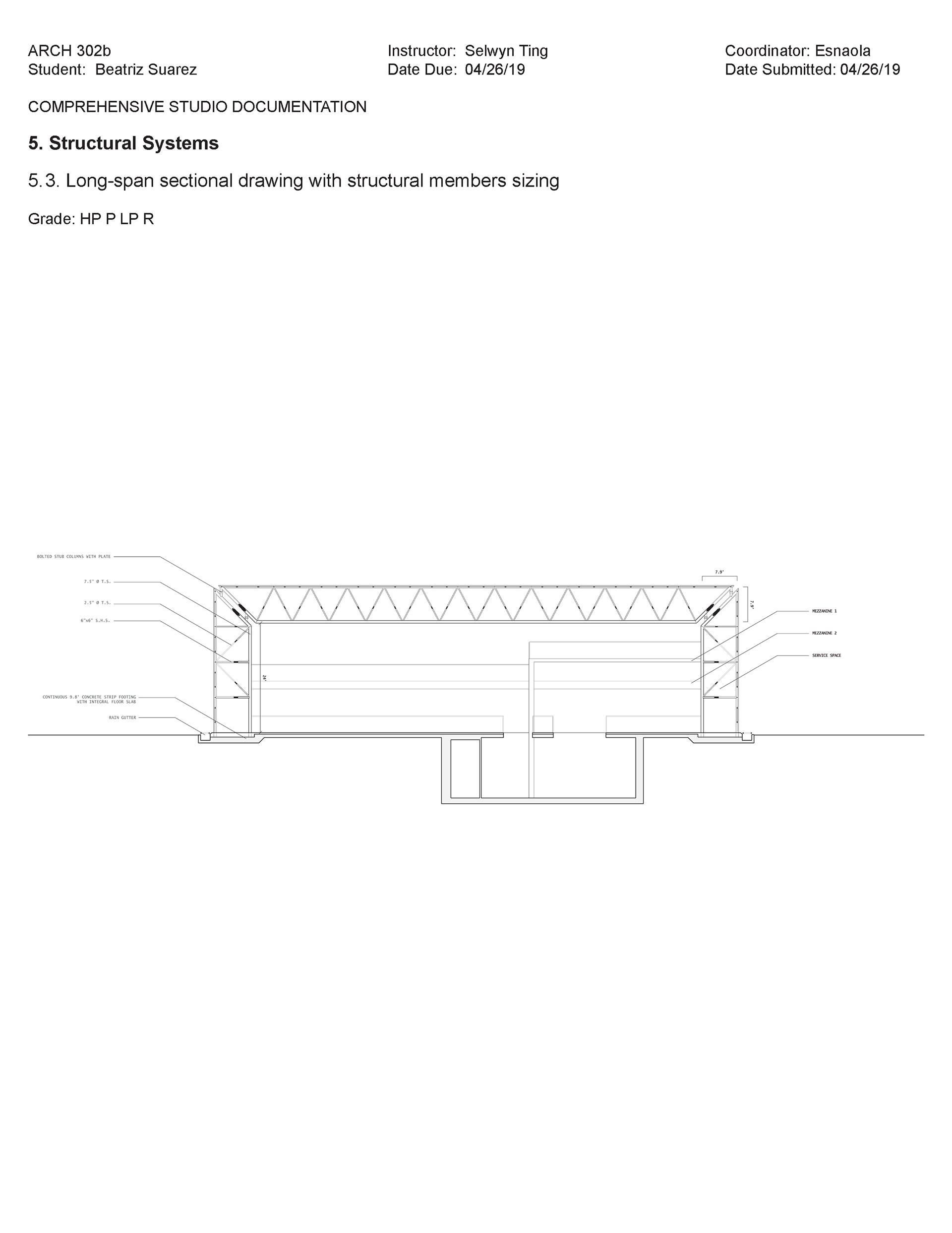 LONG-SPAN SECTION