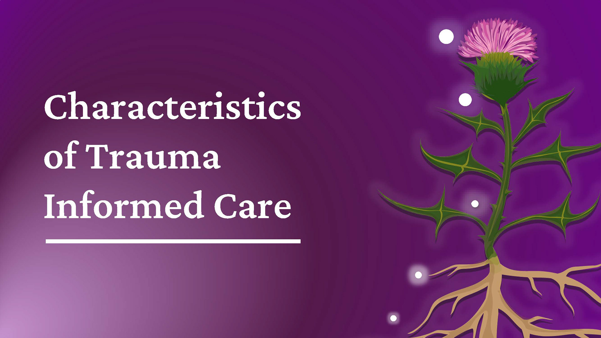 Slideshow for Thistle Farms' Trauma Informed Care presentation for their annual conference.