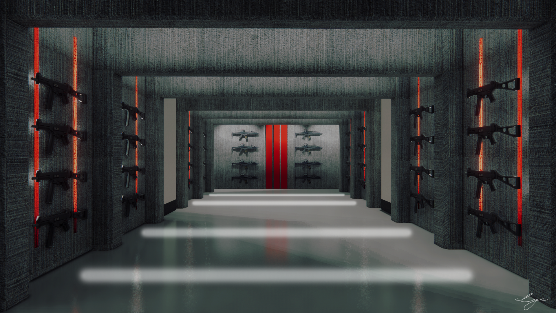 Rendering for Call of Duty "The Lobby"