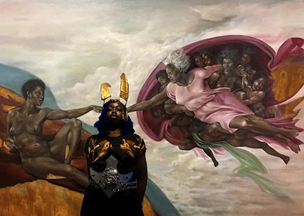 Backdrop: Harmonia Rosales "Creation of God"