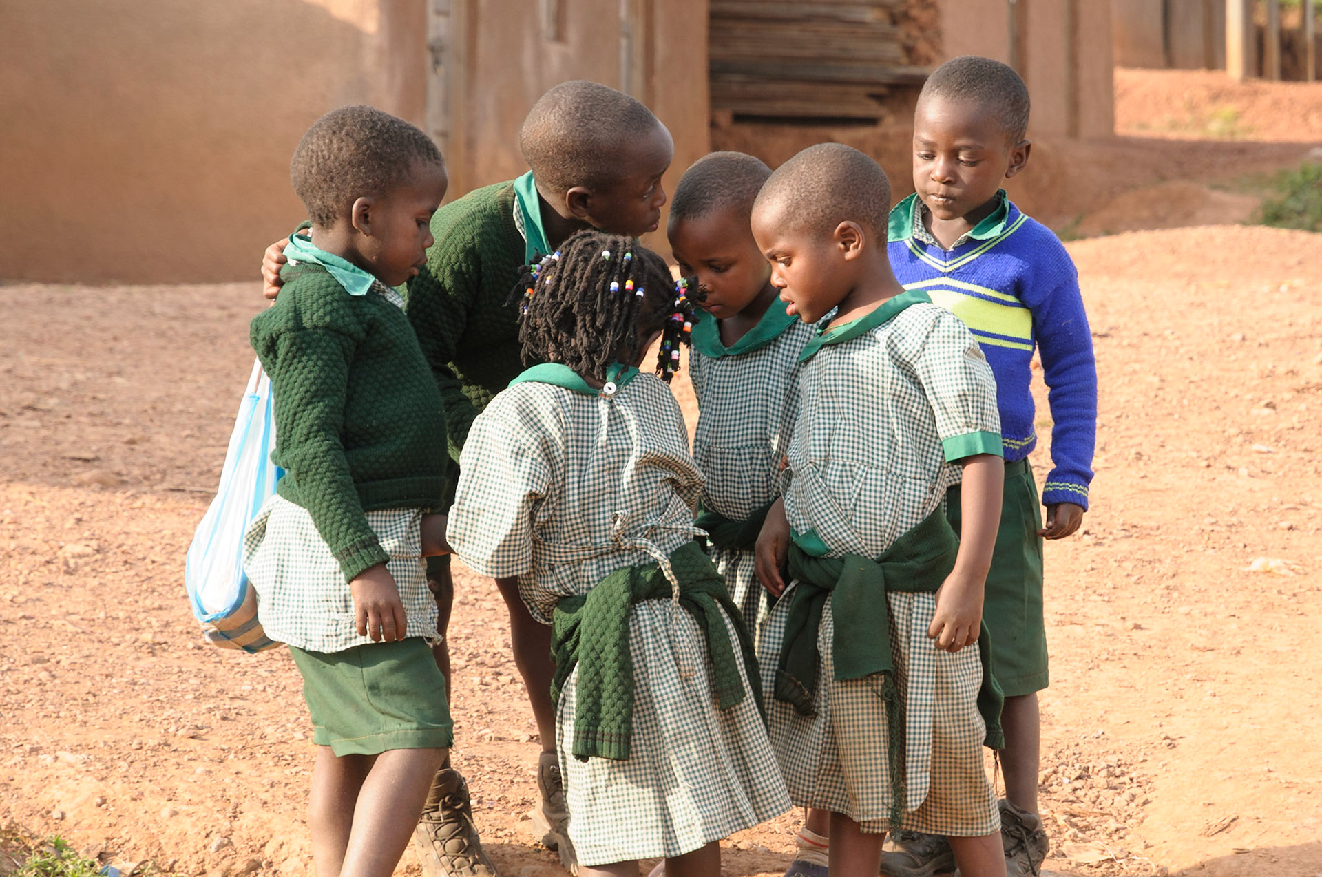 School children, Ruhija