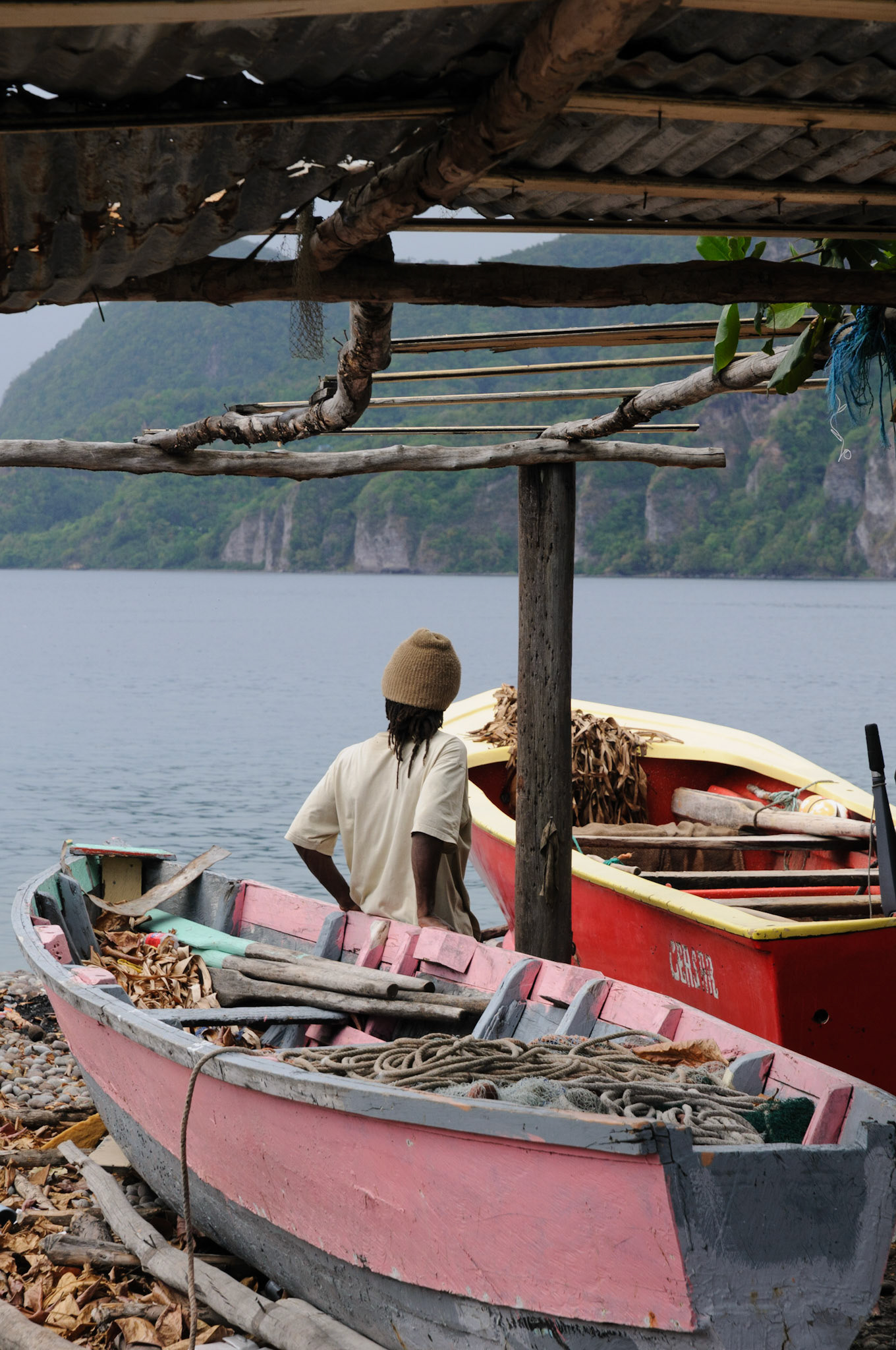 Fisherman at Scotts Head