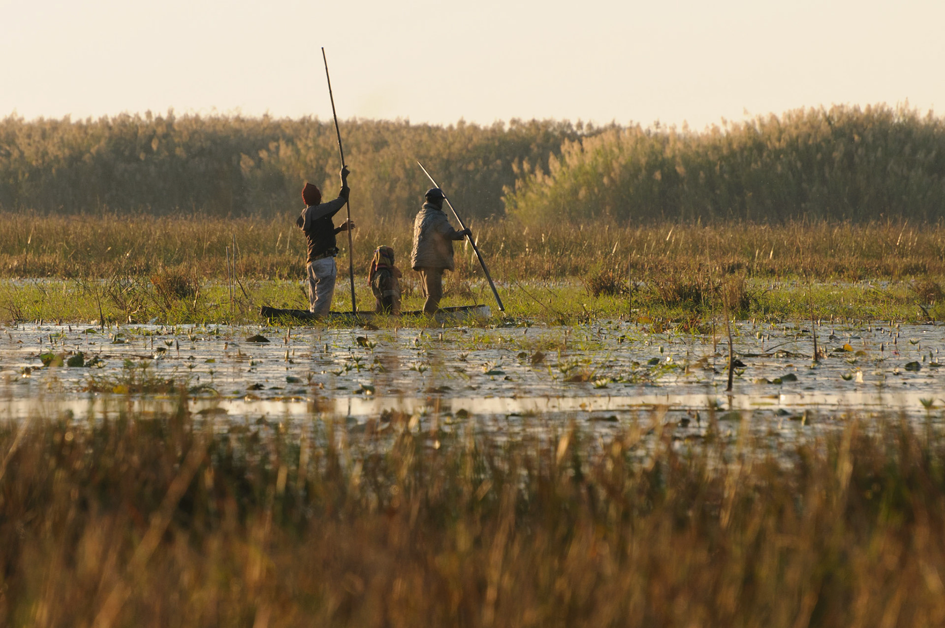 Fishermen, Bangweulu wetlands