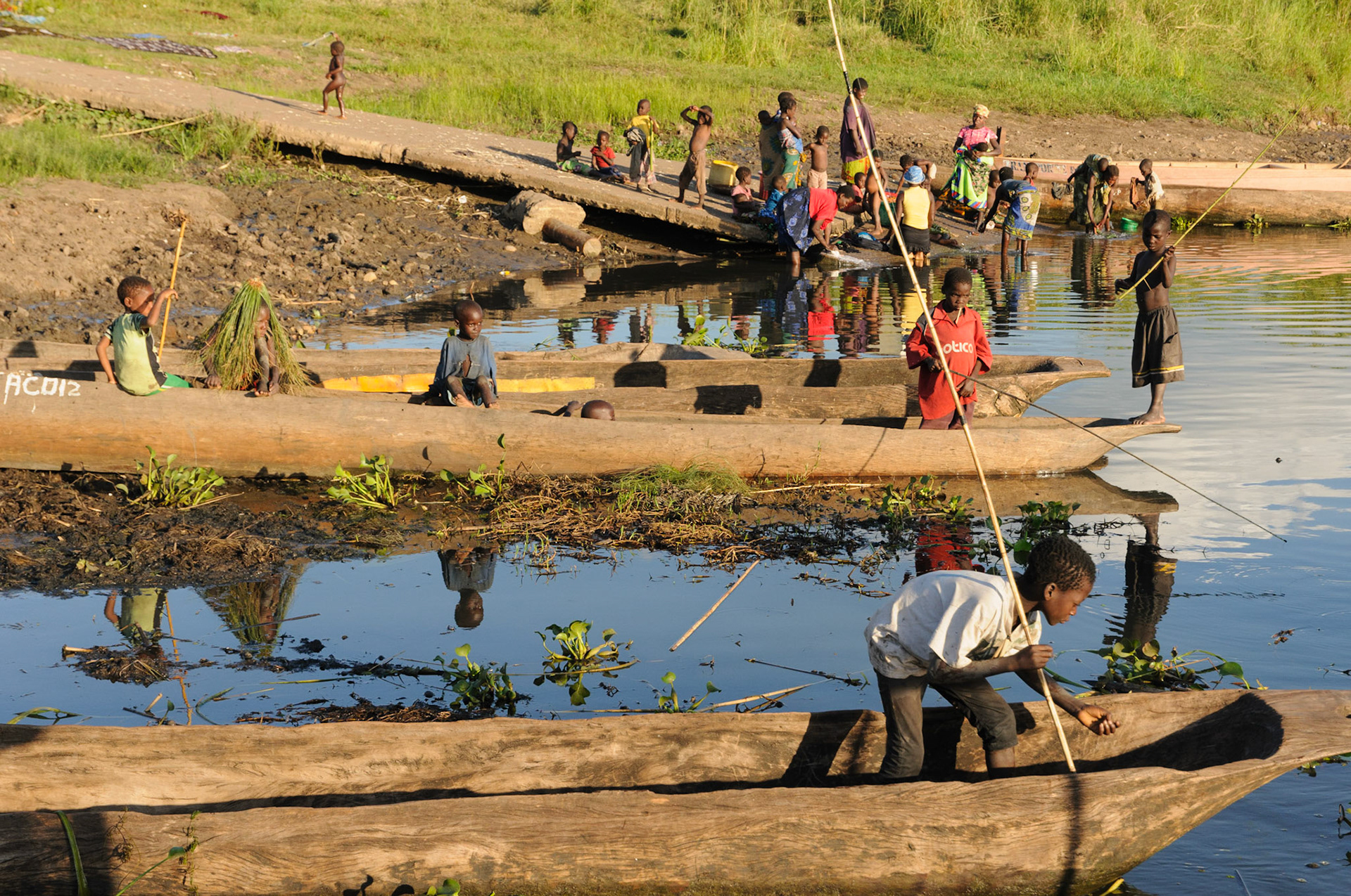 River life near the Shire ferry