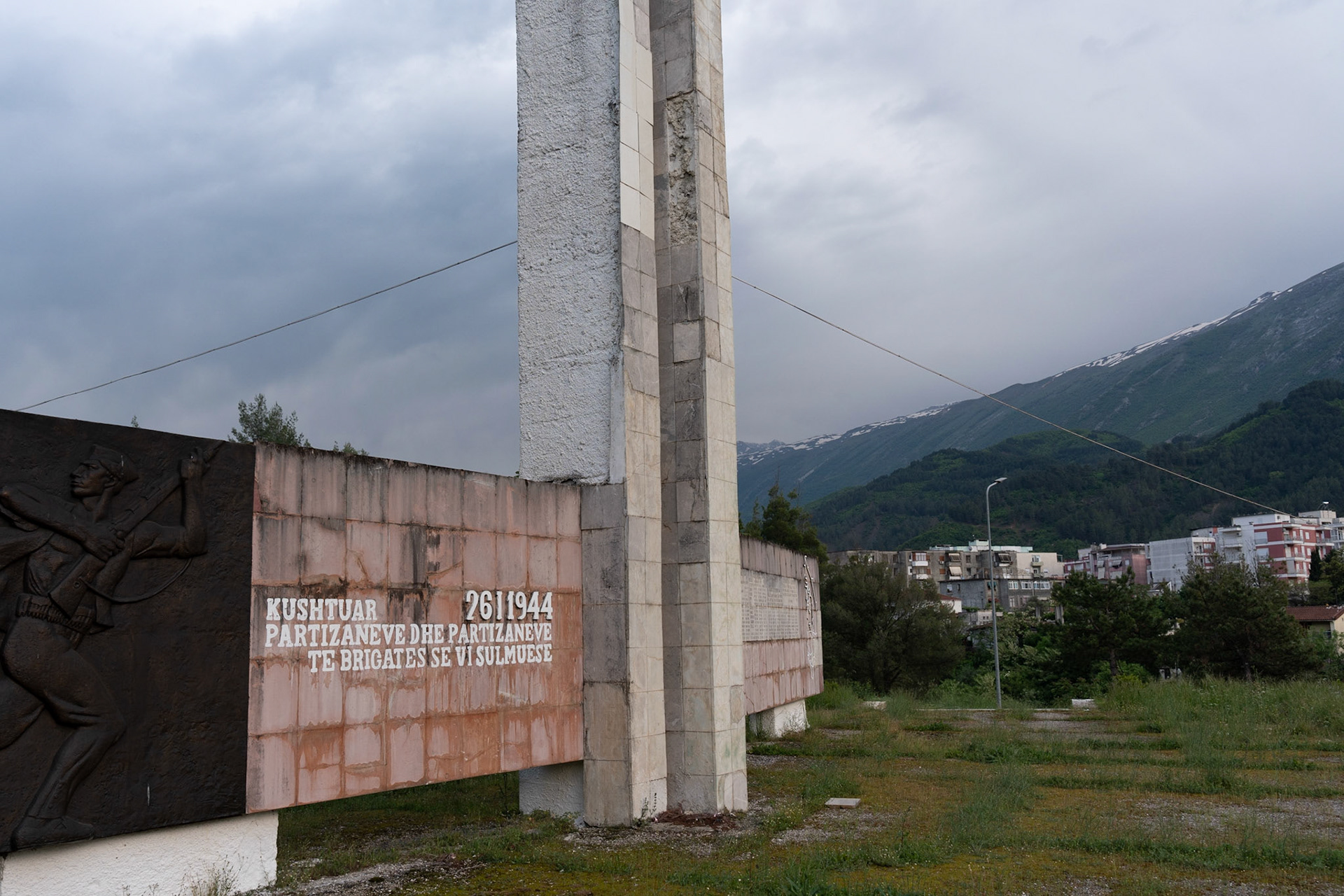 Partisan monument, city of Permet