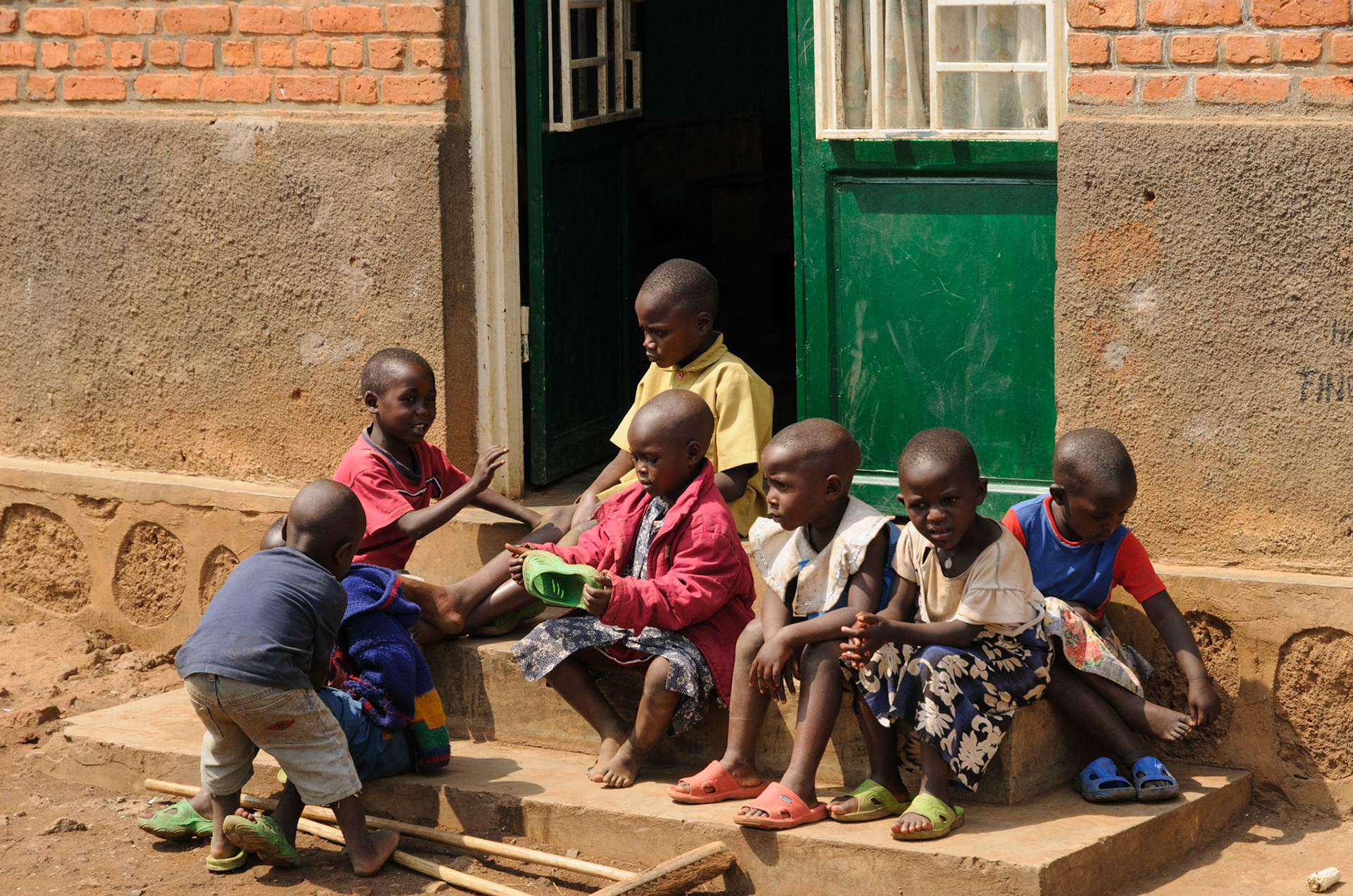 Children at orphanage, Nyakinama