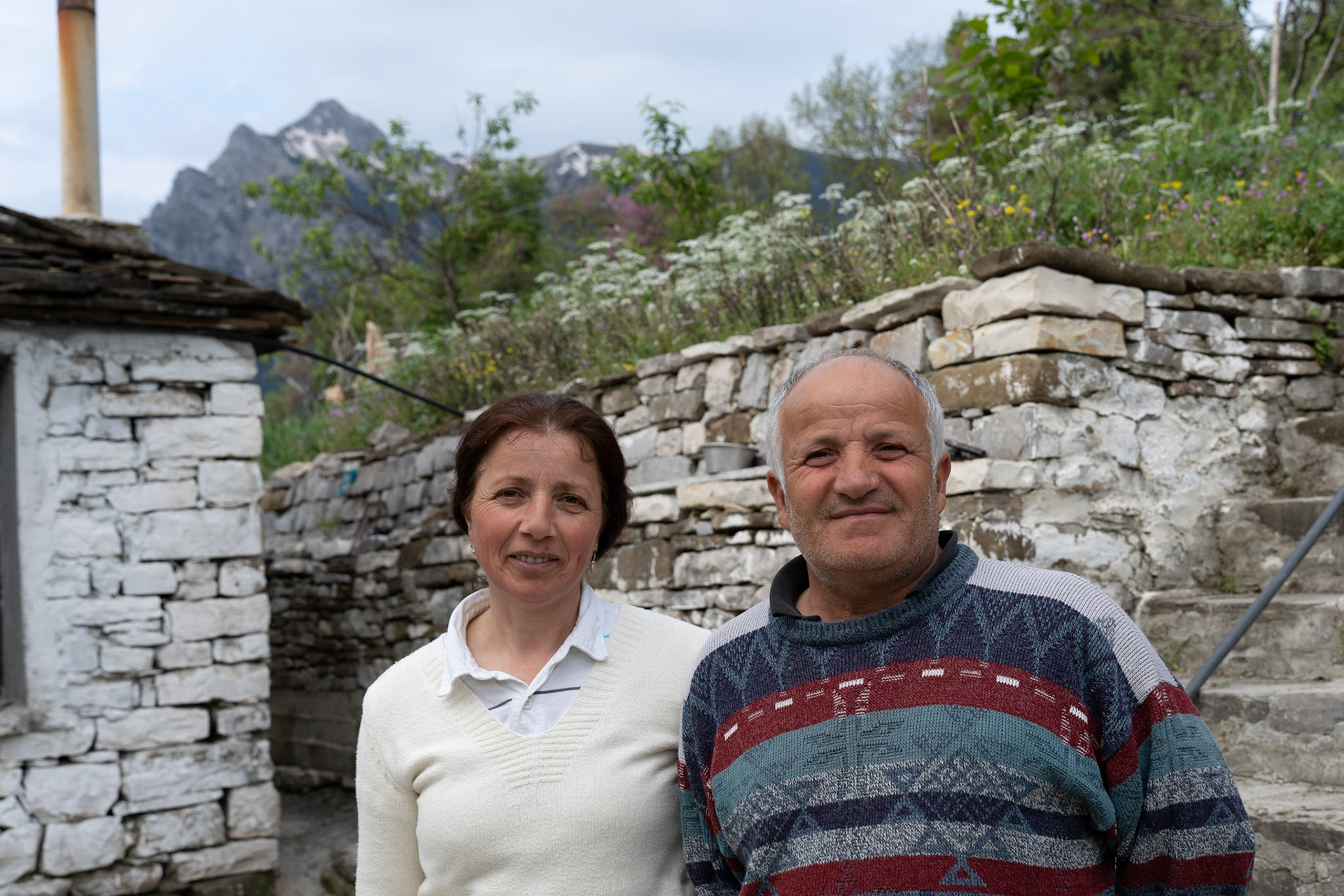 Margarita and Mani (local village teacher)